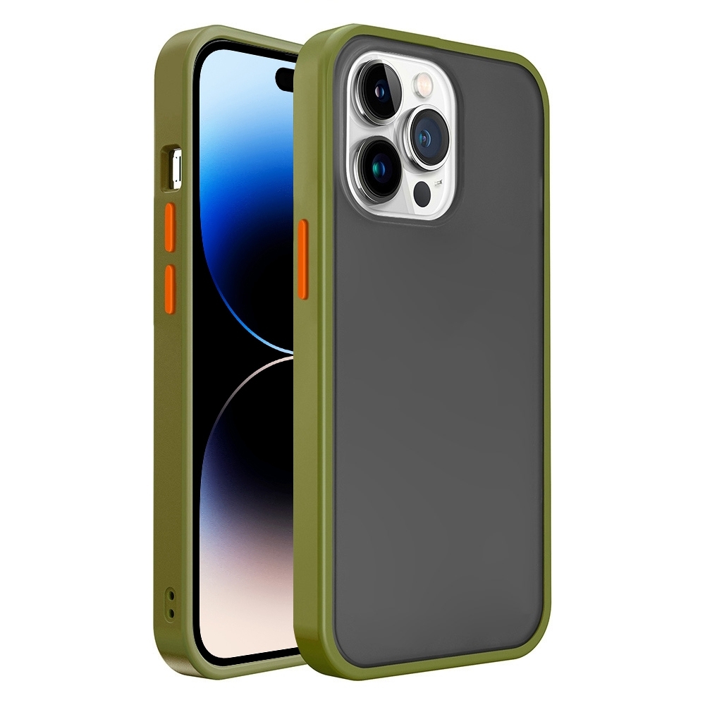 For iPhone 14 Pro Translucent Skin Feel Frosted Phone Case(Green) - Shopkiz.com