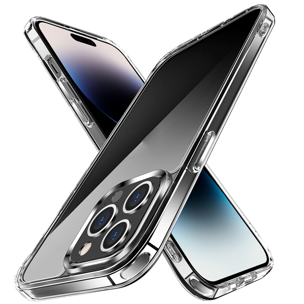 For iPhone 14 Pro TPU + PC Transparent Shockproof Phone Case - Shopkiz.com