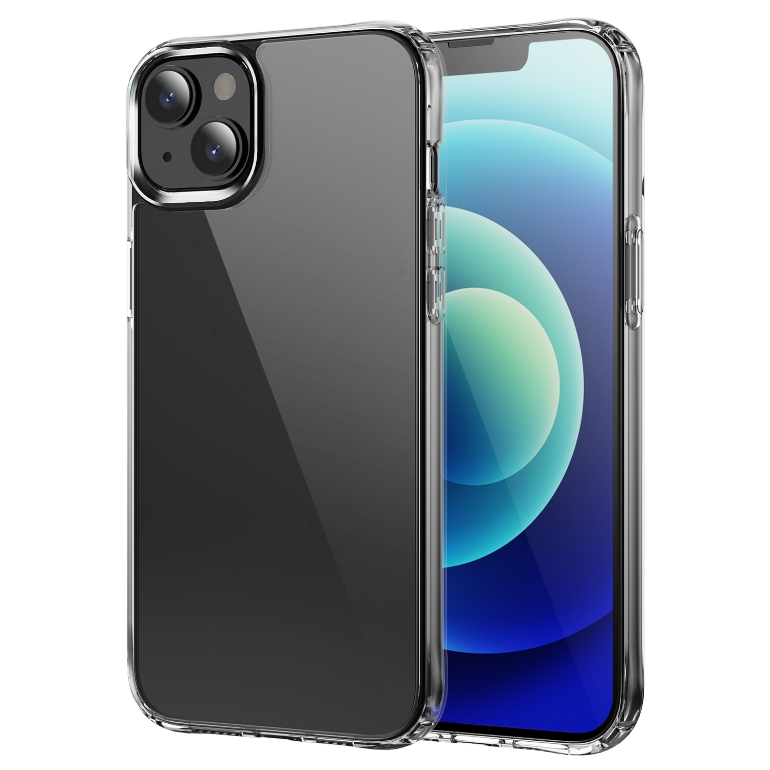 For iPhone 14 Shockproof Transparent TPU Protective Phone Case (Transparent) - Shopkiz.com