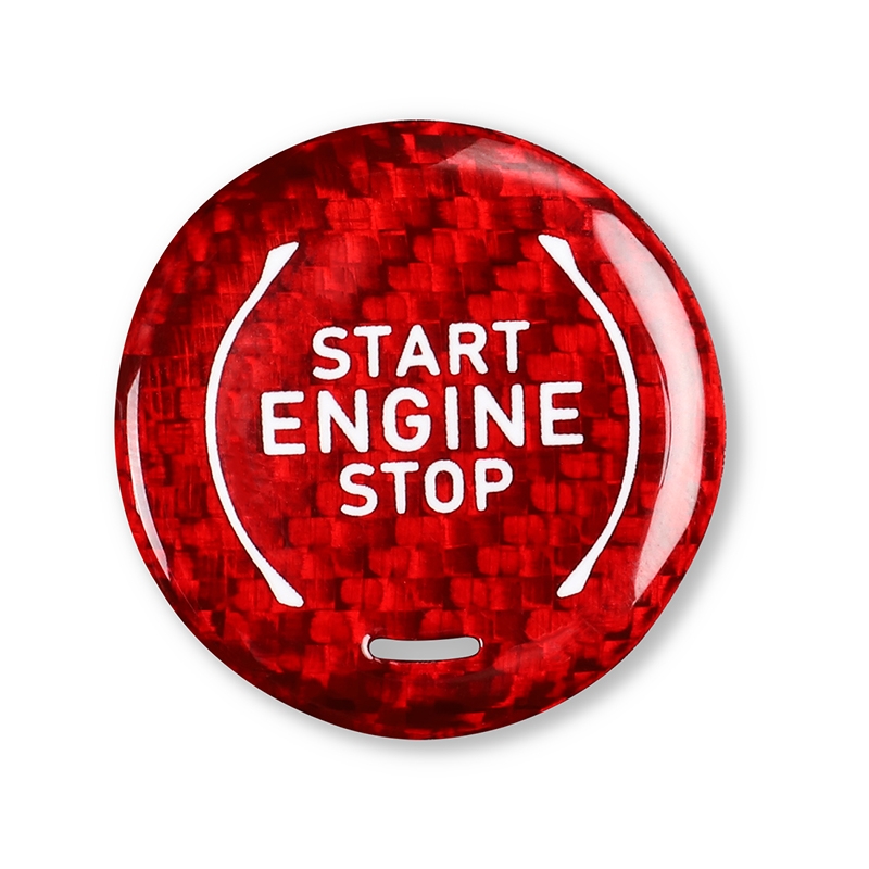 Car Carbon Fiber Engine Start Stop Ignition Button for Chevrolet Corvette C8 2020-2021(Red) - Shopkiz.com
