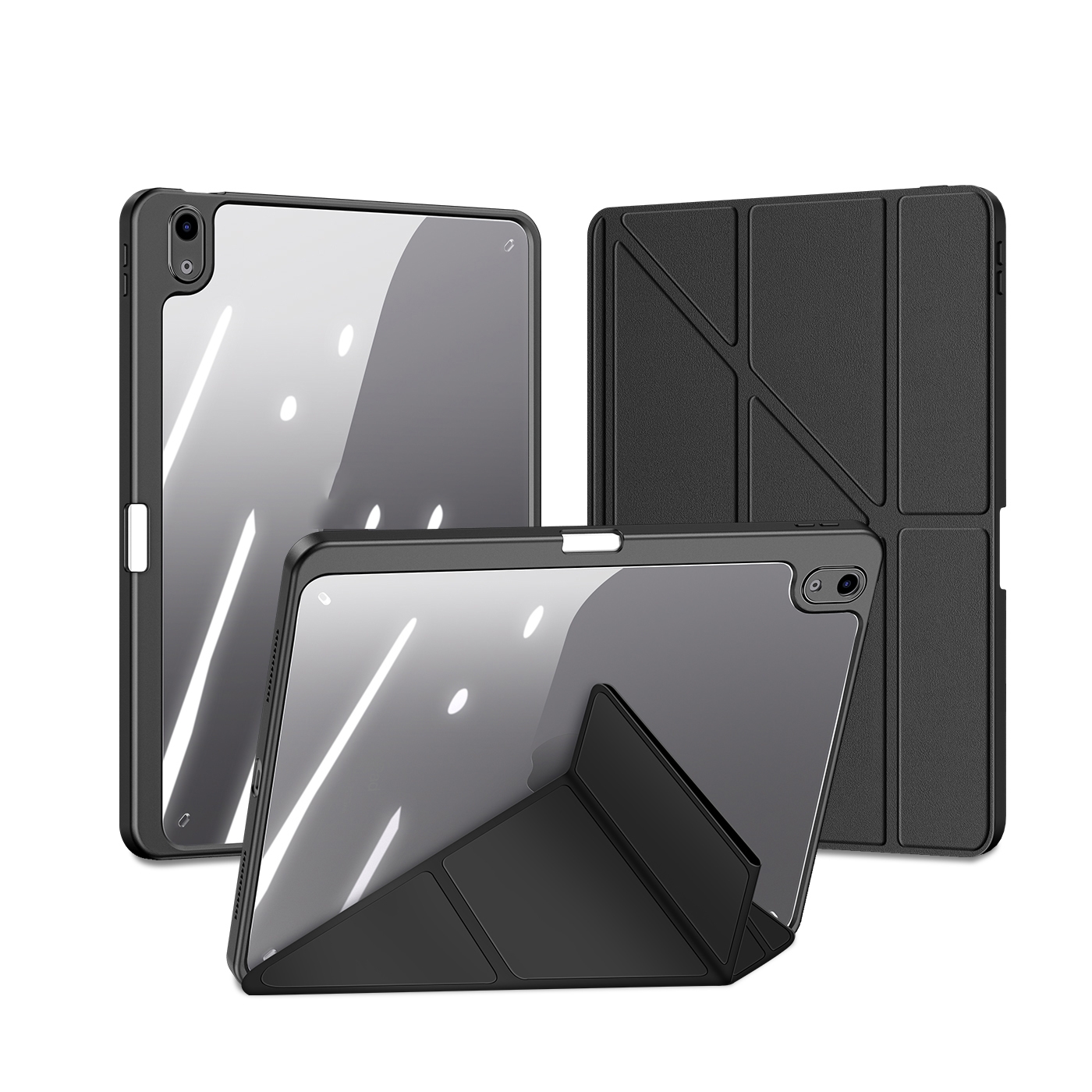 For iPad Air 2020 / Air 2022 / Air 11 2024 DUX DUCIS Magi Series Shockproof Tablet Case(Black) - Shopkiz.com