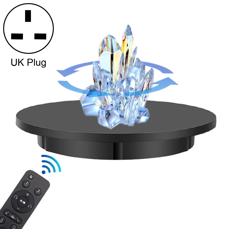 42cm Charging Rotating Display Stand Video Shooting Turntable, Load: 50kg, Power Plug:UK Plug(Black)