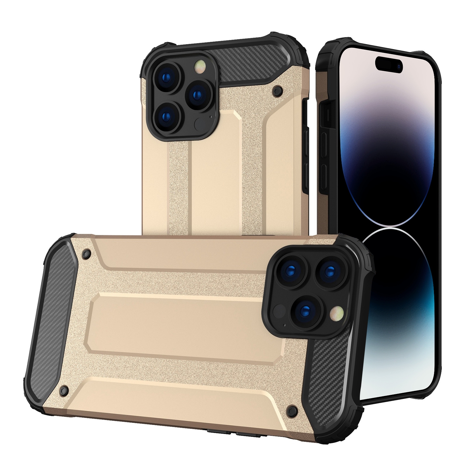 For iPhone 14 Pro Magic Armor TPU Phone Case(Gold) - Shopkiz.com