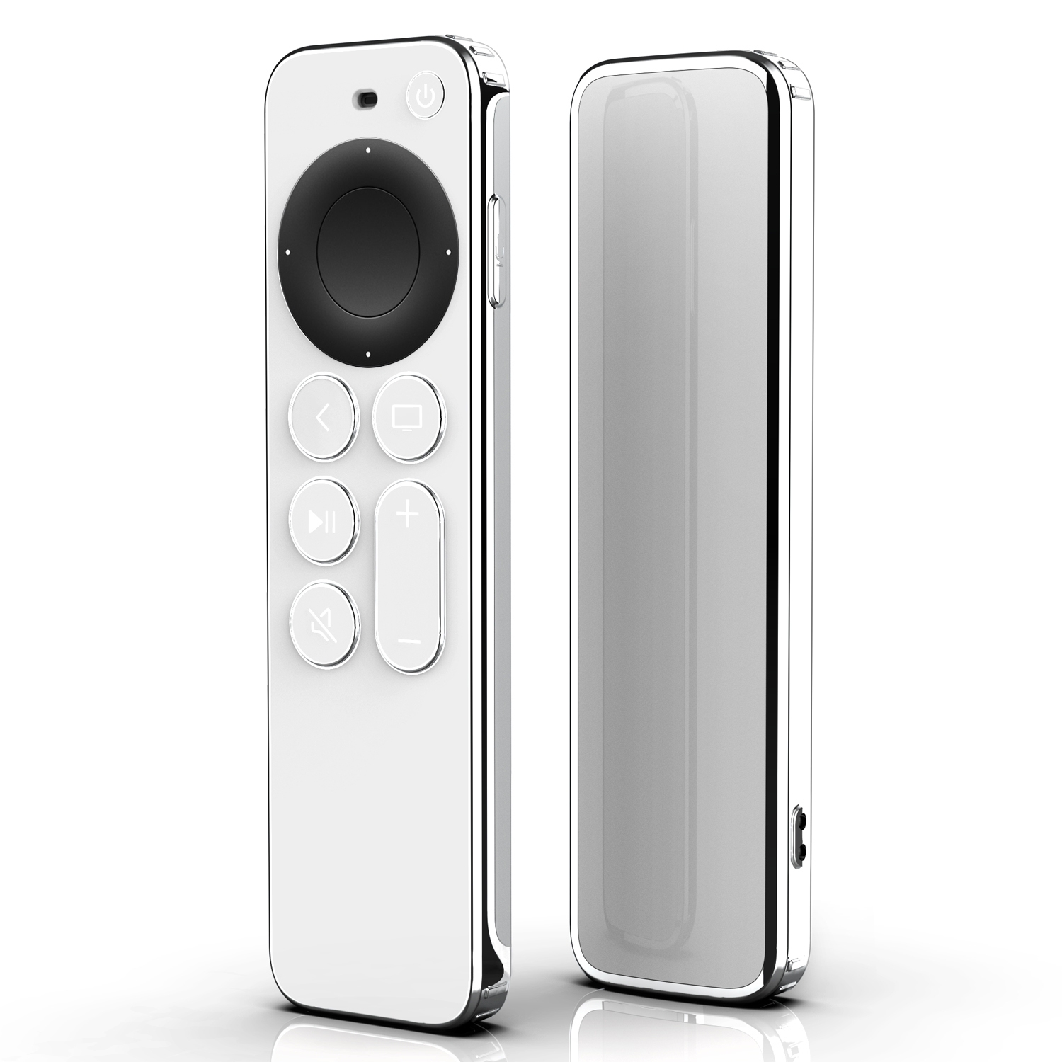 TPU Protective Case For Apple TV 4K 4th Siri Remote Control(White) - Shopkiz.com