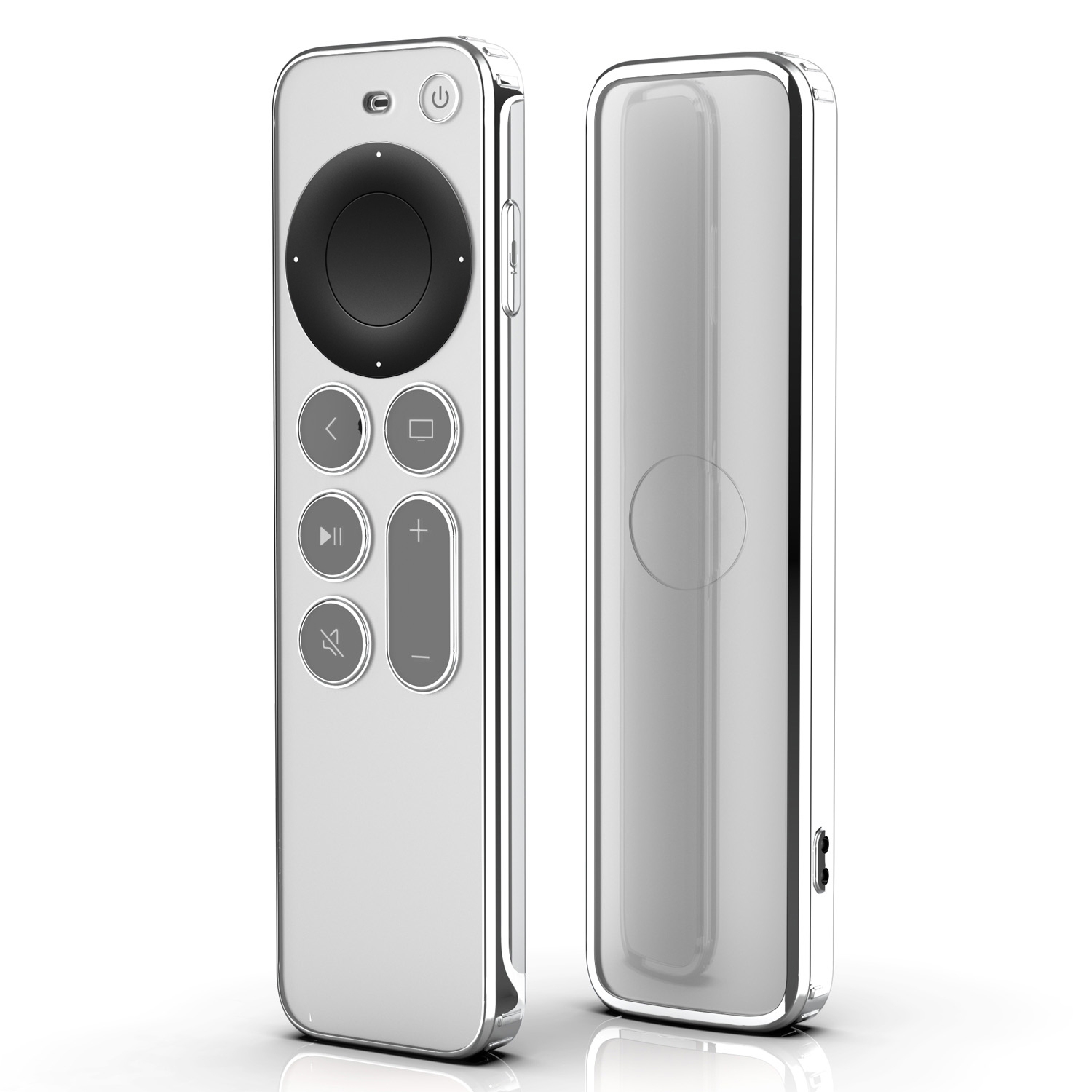TPU Protective Case For Apple TV 4K 4th Siri Remote Control(Transparent) - Shopkiz.com