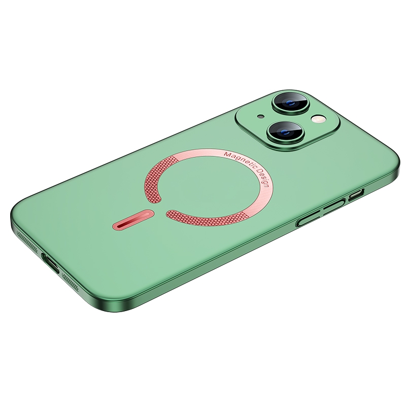 For iPhone 12 Cool Series Magsafe Magnetic Frosted PC Phone Case(Green) - Shopkiz.com