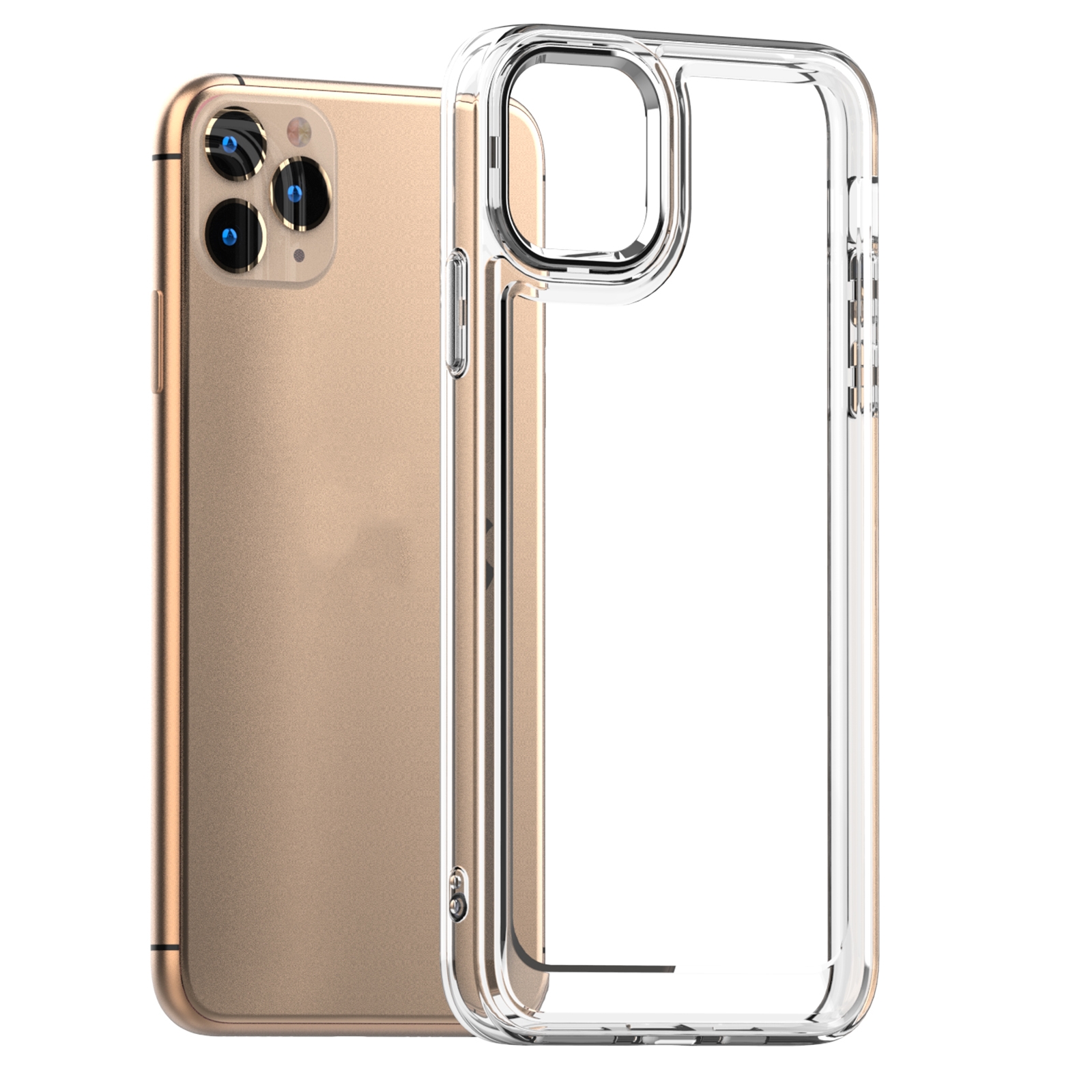 For iPhone 11 Pro Max Acrylic + TPU Shockproof Phone Case (Transparent) - Shopkiz.com