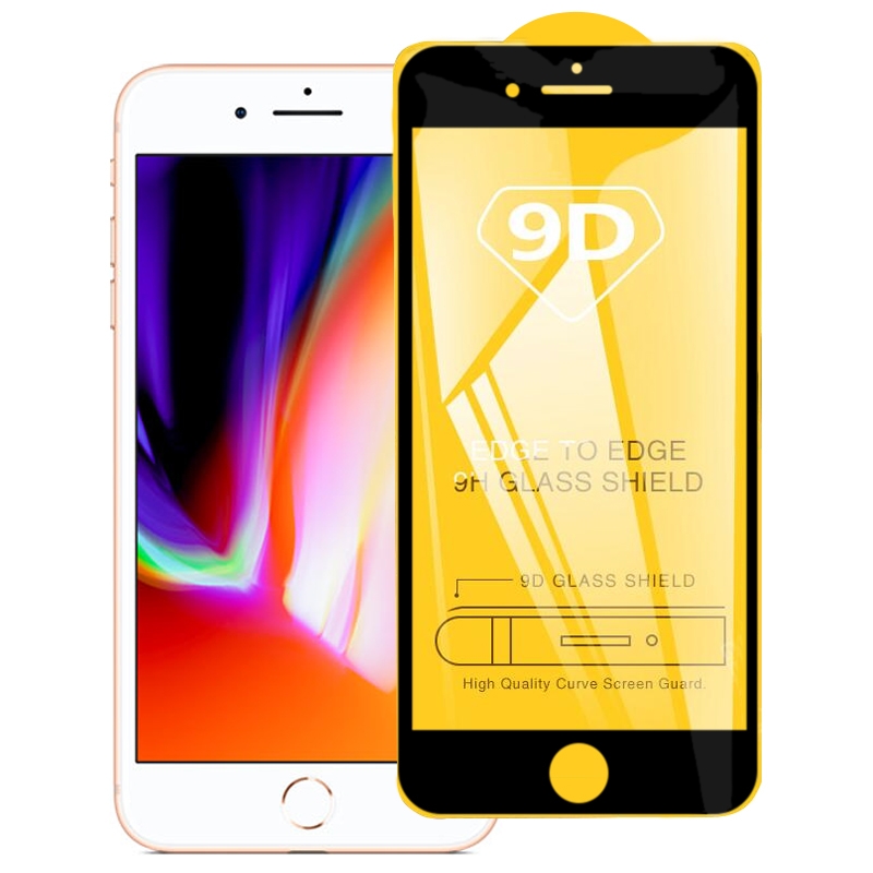 For iPhone 8 Plus & 7 Plus 9D Full Glue Full Screen Tempered Glass Film - Shopkiz.com