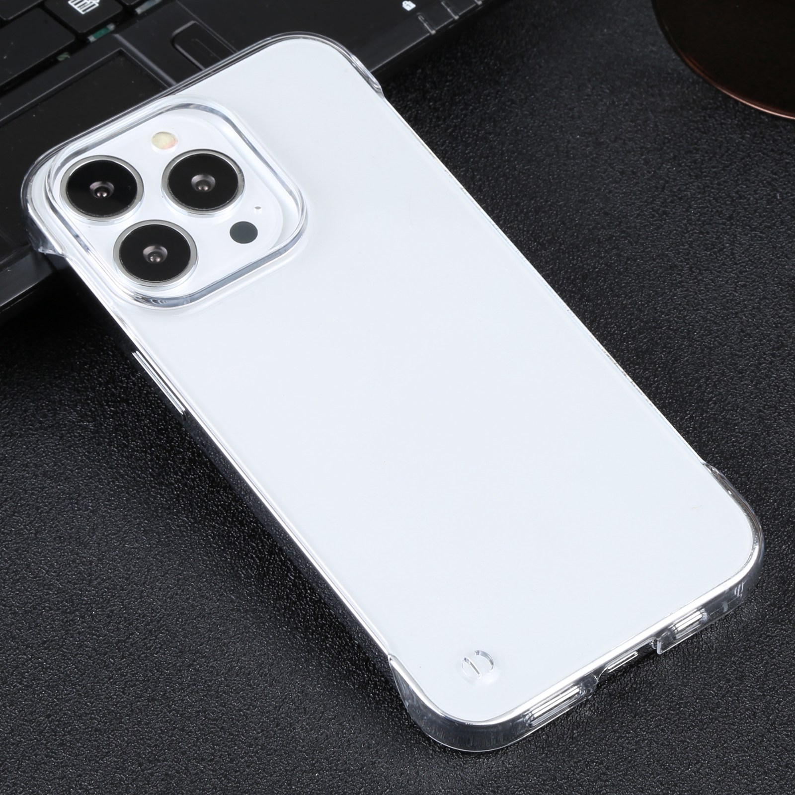 For iPhone 14 Pro Half Edging PC Phone Case(Transparent) - Shopkiz.com