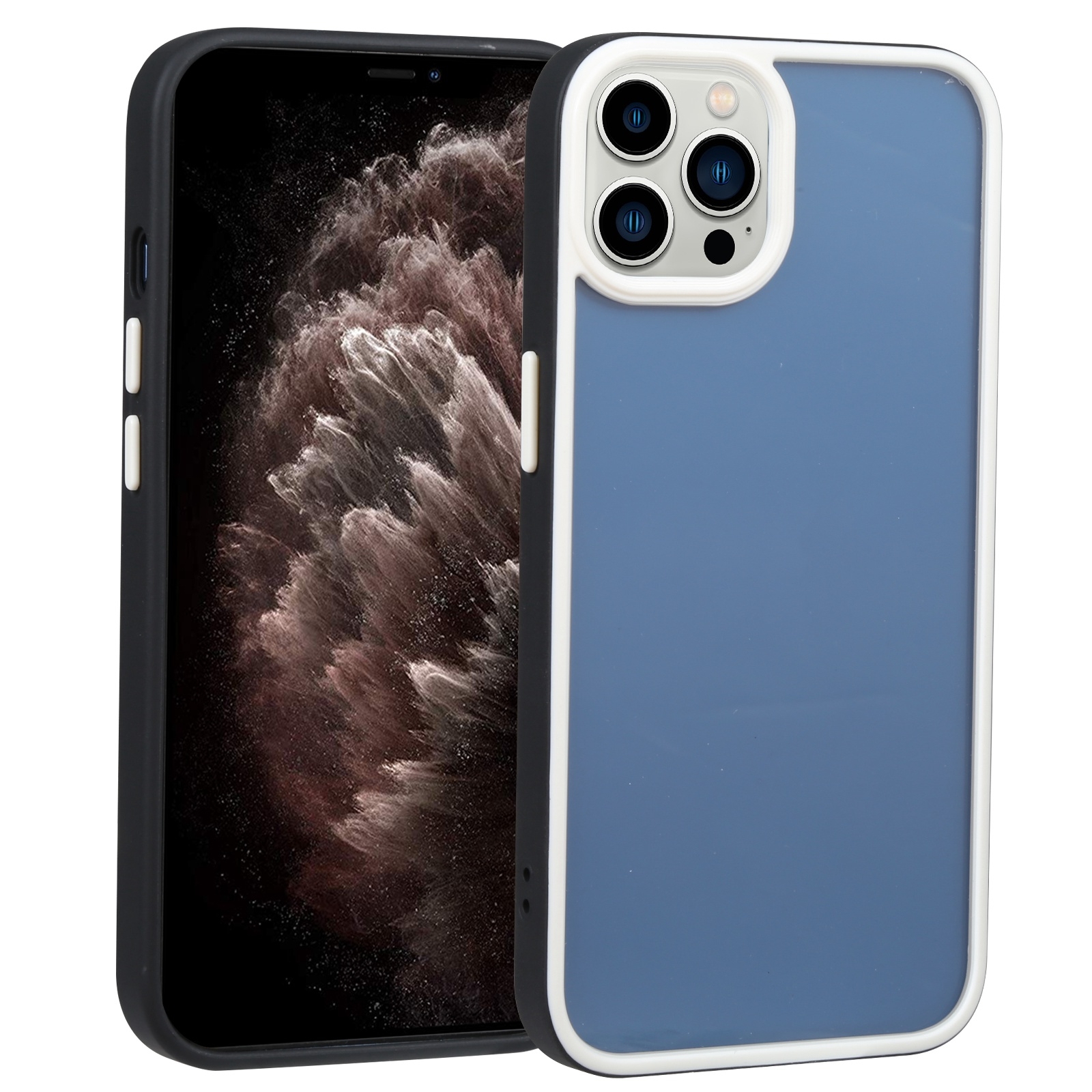 For iPhone 11 Pro Two-color Shield TPU + PC Phone Case(Black) - Shopkiz.com