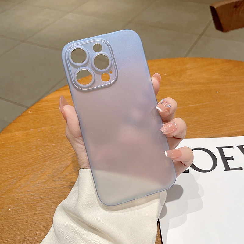 For iPhone 14 Pro Max Frosted PP Phone Case (Sierra Blue) - Shopkiz.com