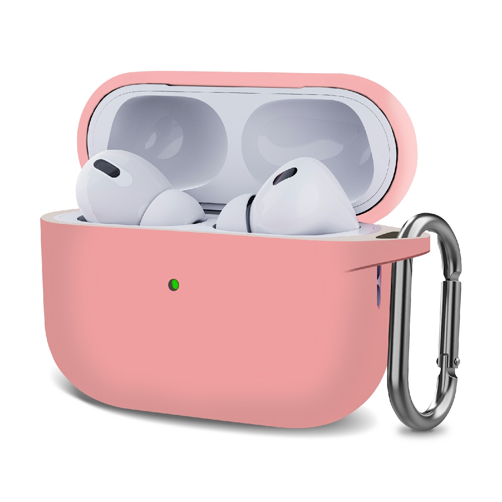 Silicone Thickening Wireless Earphone Protective Case with Hook For AirPods Pro 2(Pink) - Shopkiz.com