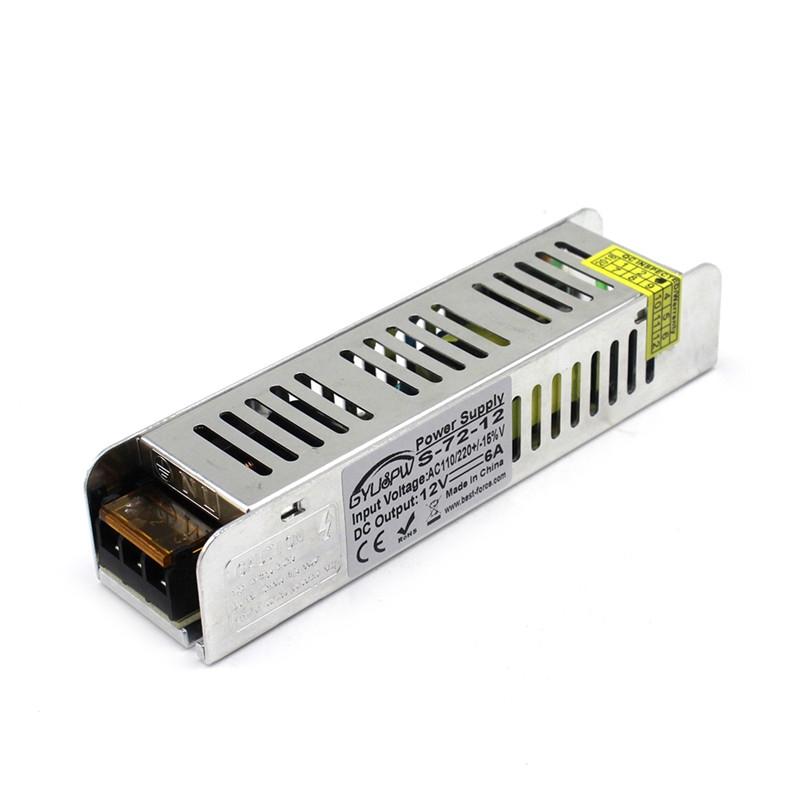 S-72-12 DC12V 72W 6A DIY Regulated DC Switching Power Supply - Shopkiz.com