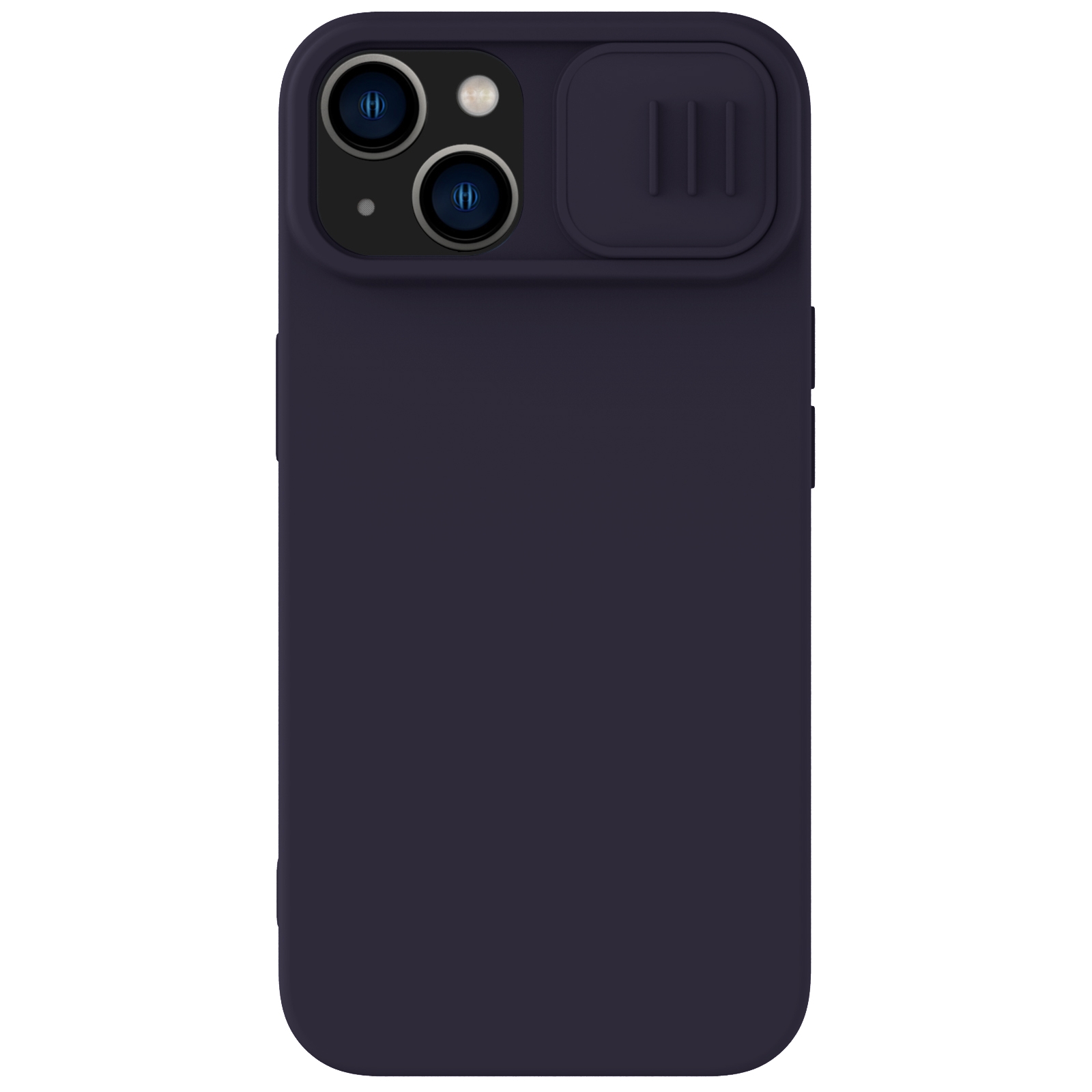 For iPhone 14 NILLKIN CamShield MagSafe Liquid Silicone Phone Case (Deep Purple) - Shopkiz.com