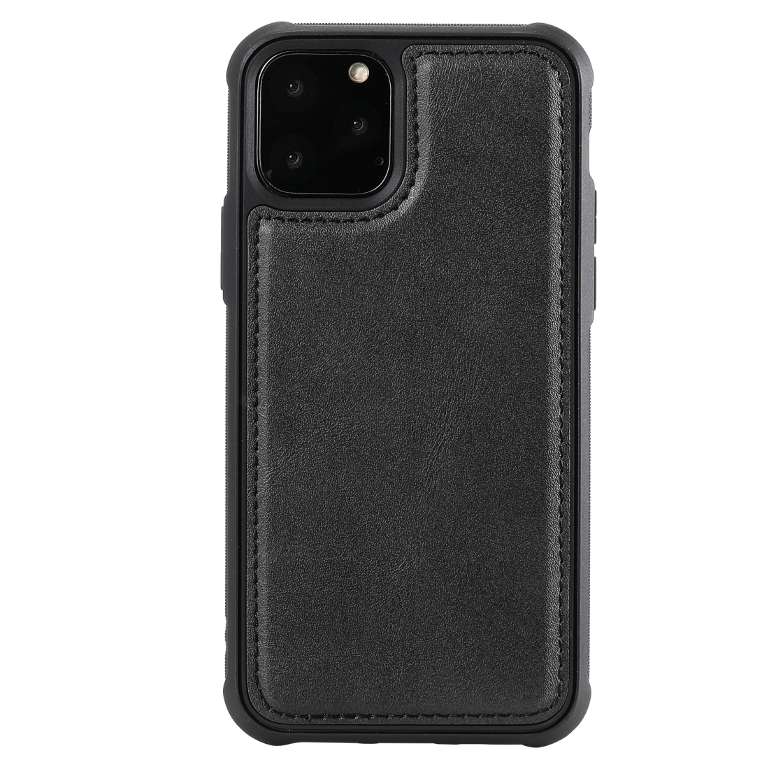 For iPhone 11 Pro Magnetic Shockproof PC + TPU + PU Leather Protective Case(Black) - Shopkiz.com