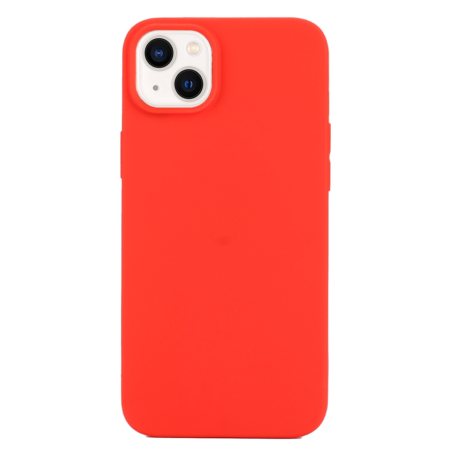 For iPhone 14 Solid Color Frosted Silicone Phone Case(Red) - Shopkiz.com