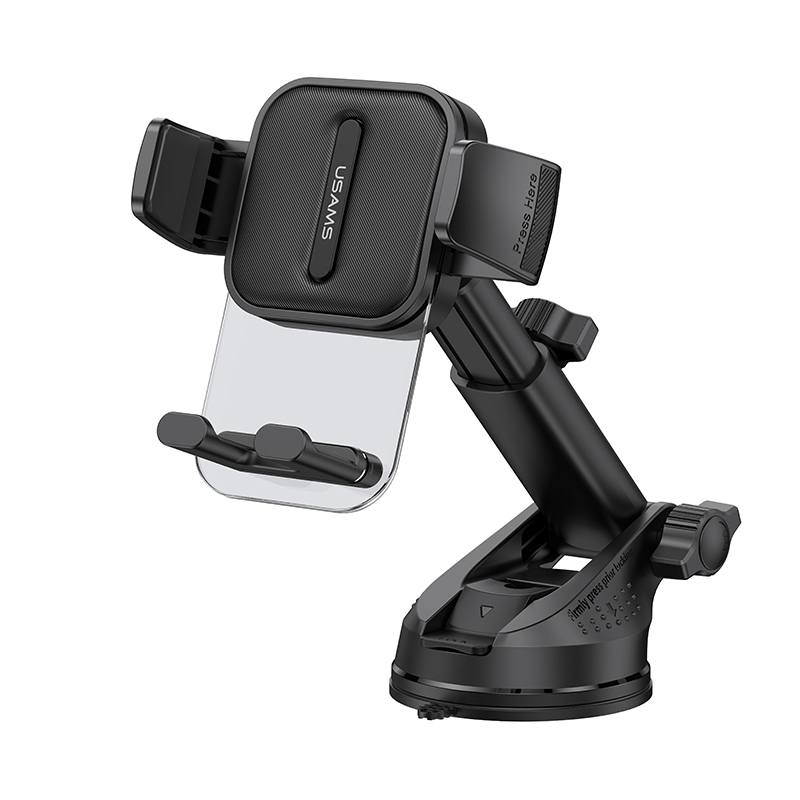 USAMS US-ZJ072 Car Center Console Retractable Transparent Holder(Black) - Shopkiz.com