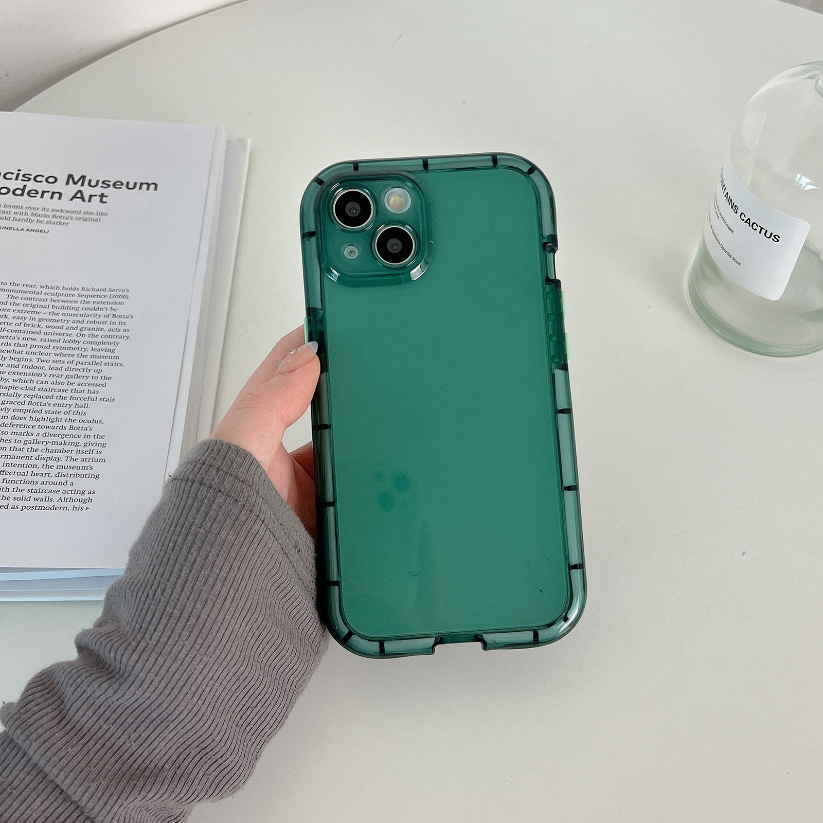 For iPhone 14 Pro Max Luminous TPU Phone Case(Green) - Shopkiz.com