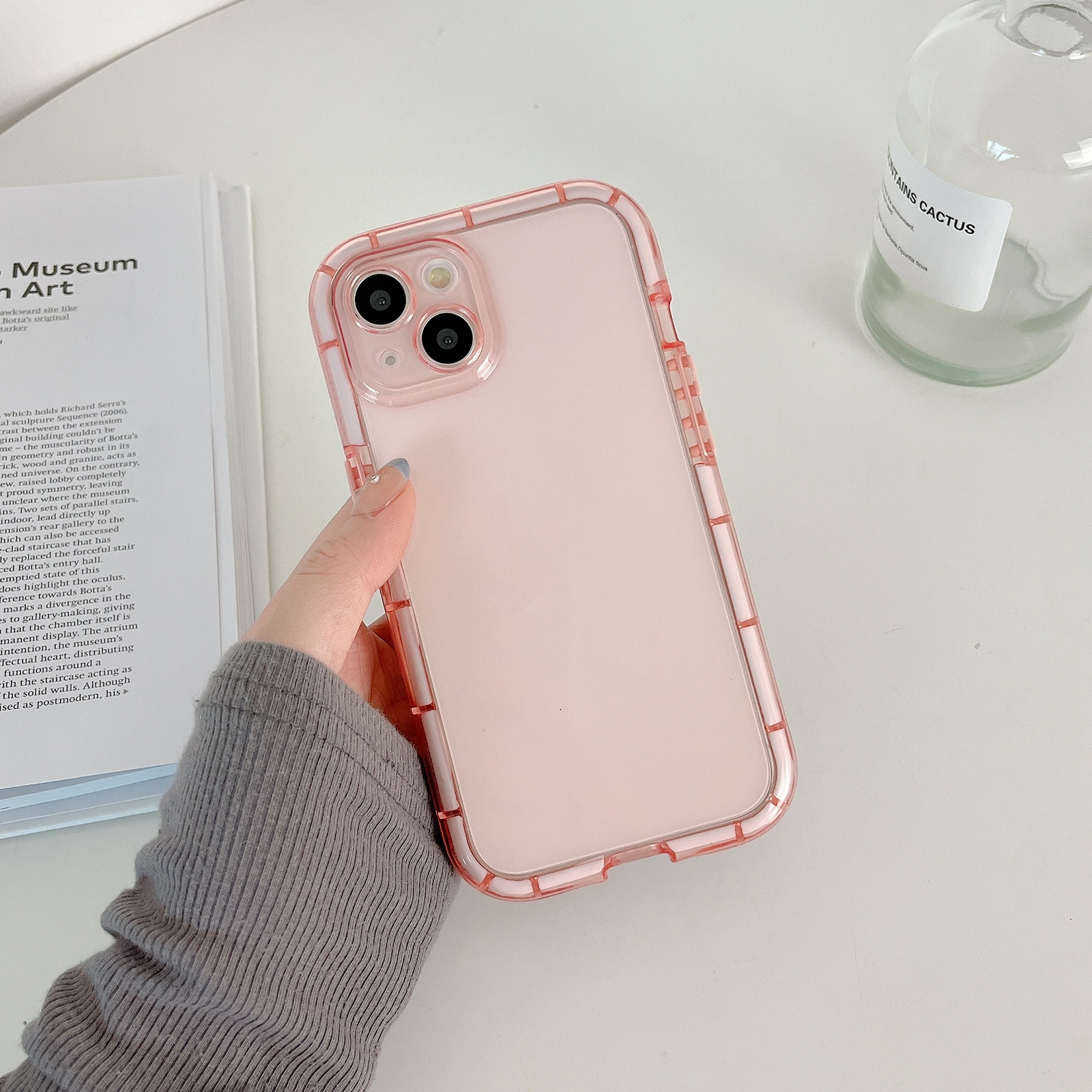 For iPhone 14 Pro Luminous TPU Phone Case(Pink) - Shopkiz.com