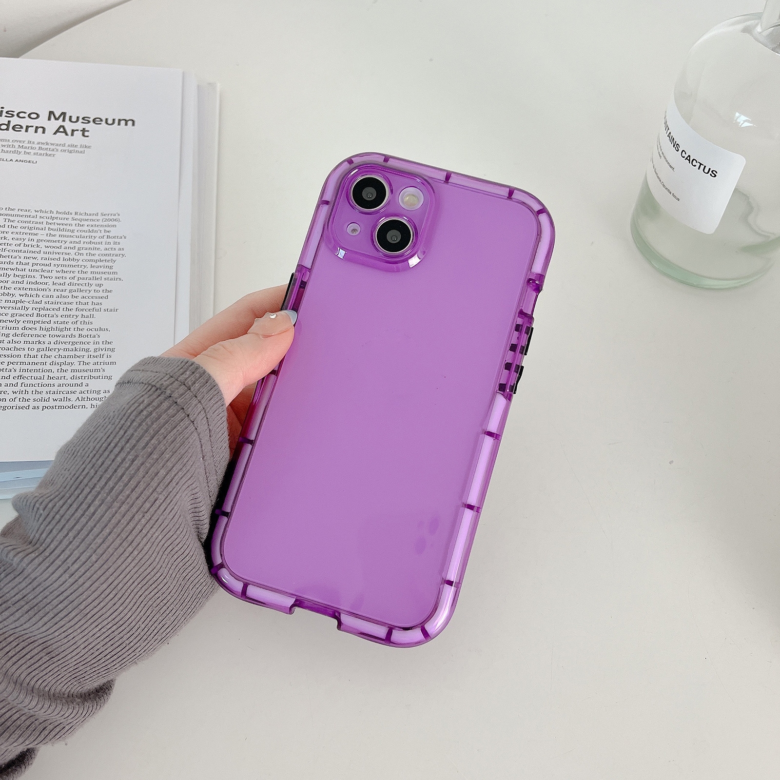 For iPhone 13 Pro Luminous TPU Phone Case(Purple) - Shopkiz.com