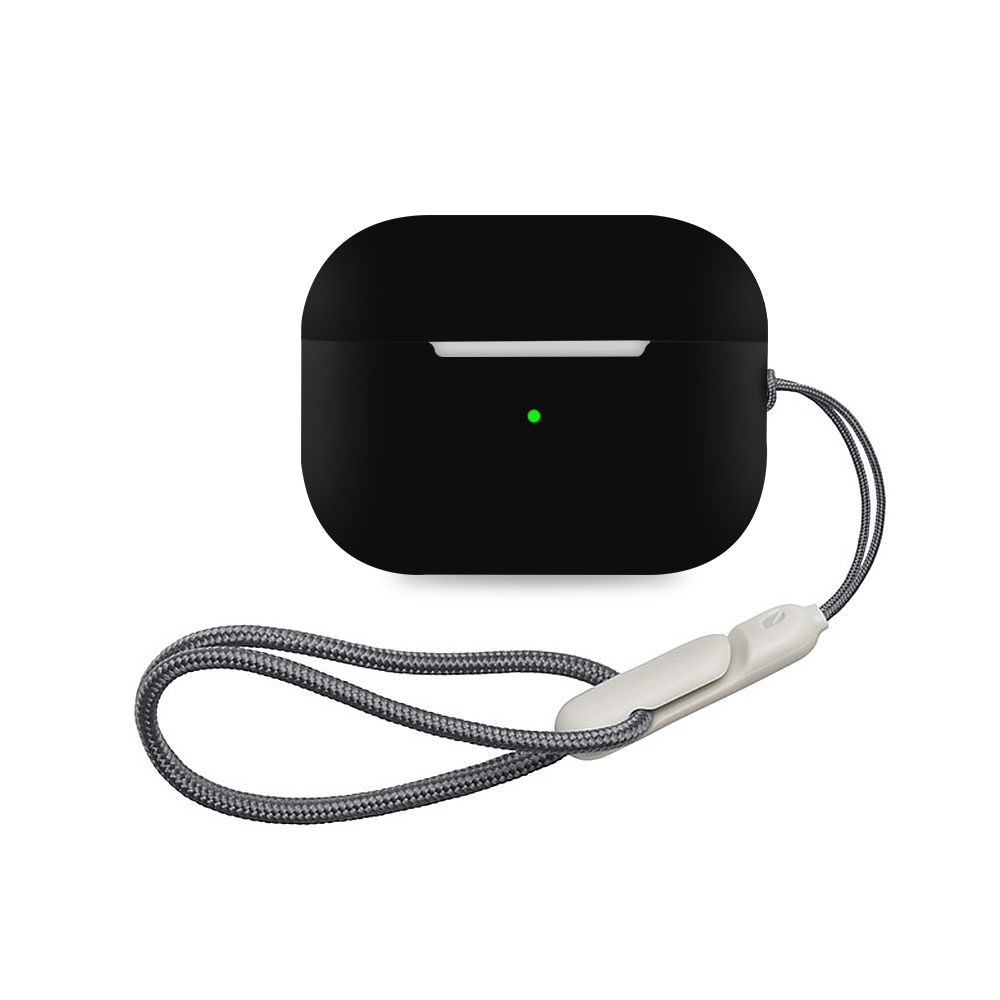 For AirPods Pro 2 Earphone Silicone Protective Case(Black) - Shopkiz.com