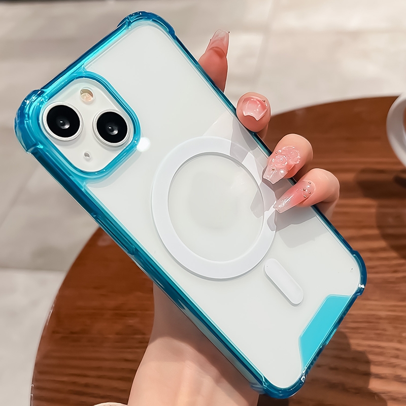 For iPhone 14 Pro Max Magsafe Space Phone Case(Blue) - Shopkiz.com