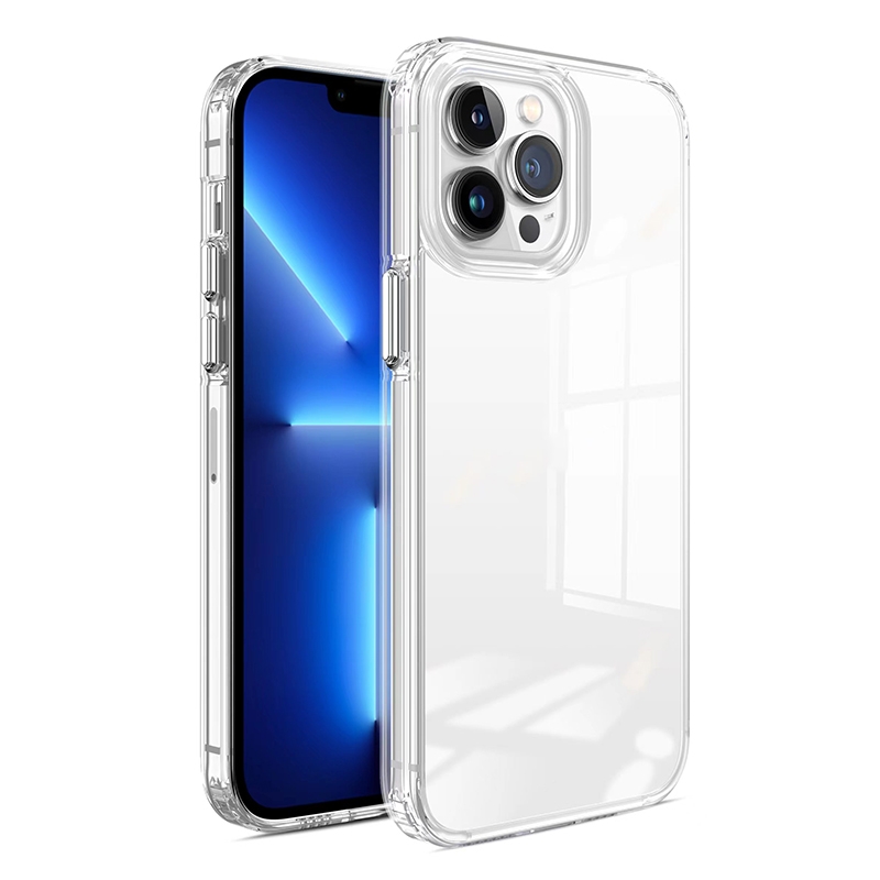 For iPhone 13 Pro Max High Transparent Acrylic TPU Phone Case - Shopkiz.com