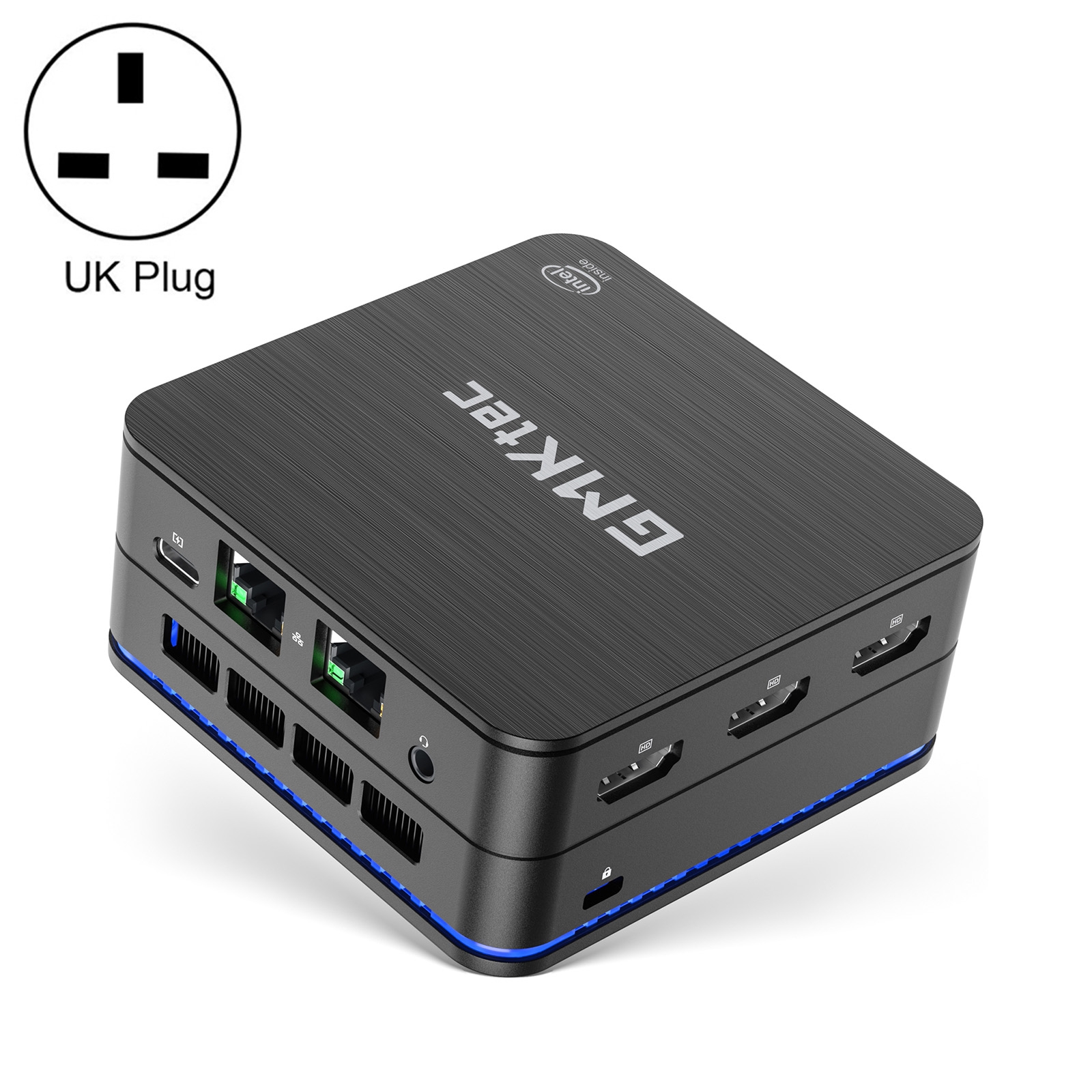 GMK KB7 Windows 11 Pro Mini PC, 16GB+512G, Intel Pentium Silver N6005 Quad Core, Support WiFi & BT(UK Plug) - Shopkiz.com