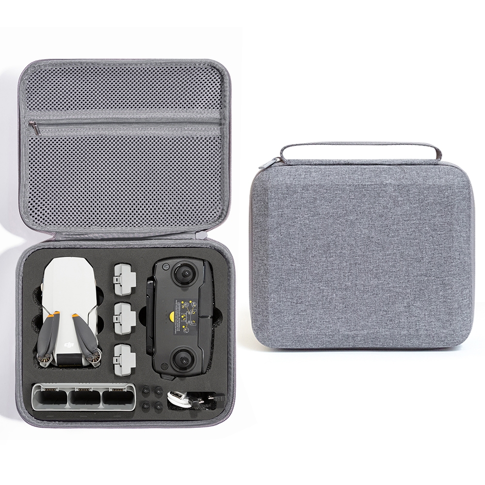 For DJI Mini SE Shockproof Carrying Hard Case Storage Bag, Size: 26 x 23 x 11cm(Grey + Black Liner) - Shopkiz.com