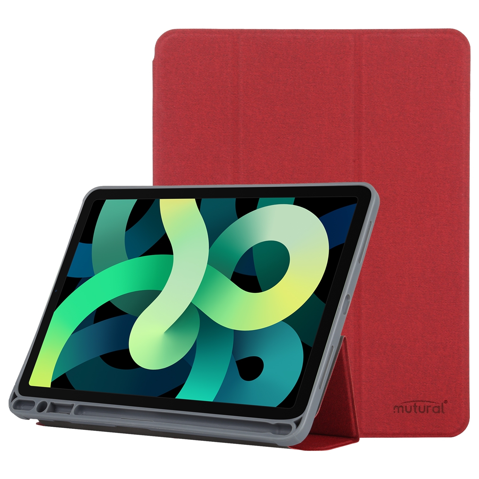For iPad 2025 / 2022 Mutural YASHI Series Tablet Leather Smart Case(Red) - Shopkiz.com