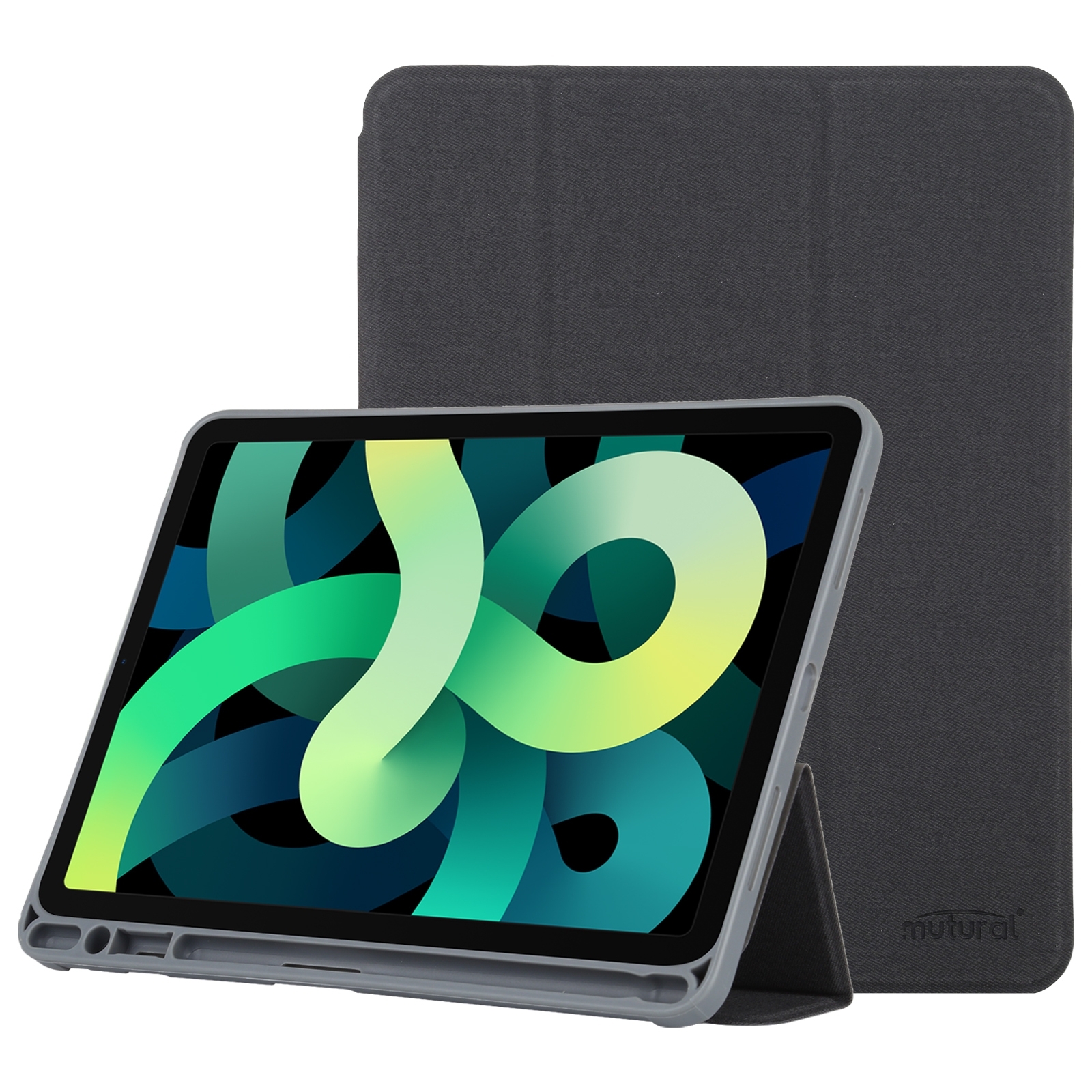 For iPad 2025 / 2022 Mutural YASHI Series Tablet Leather Smart Case(Black) - Shopkiz.com