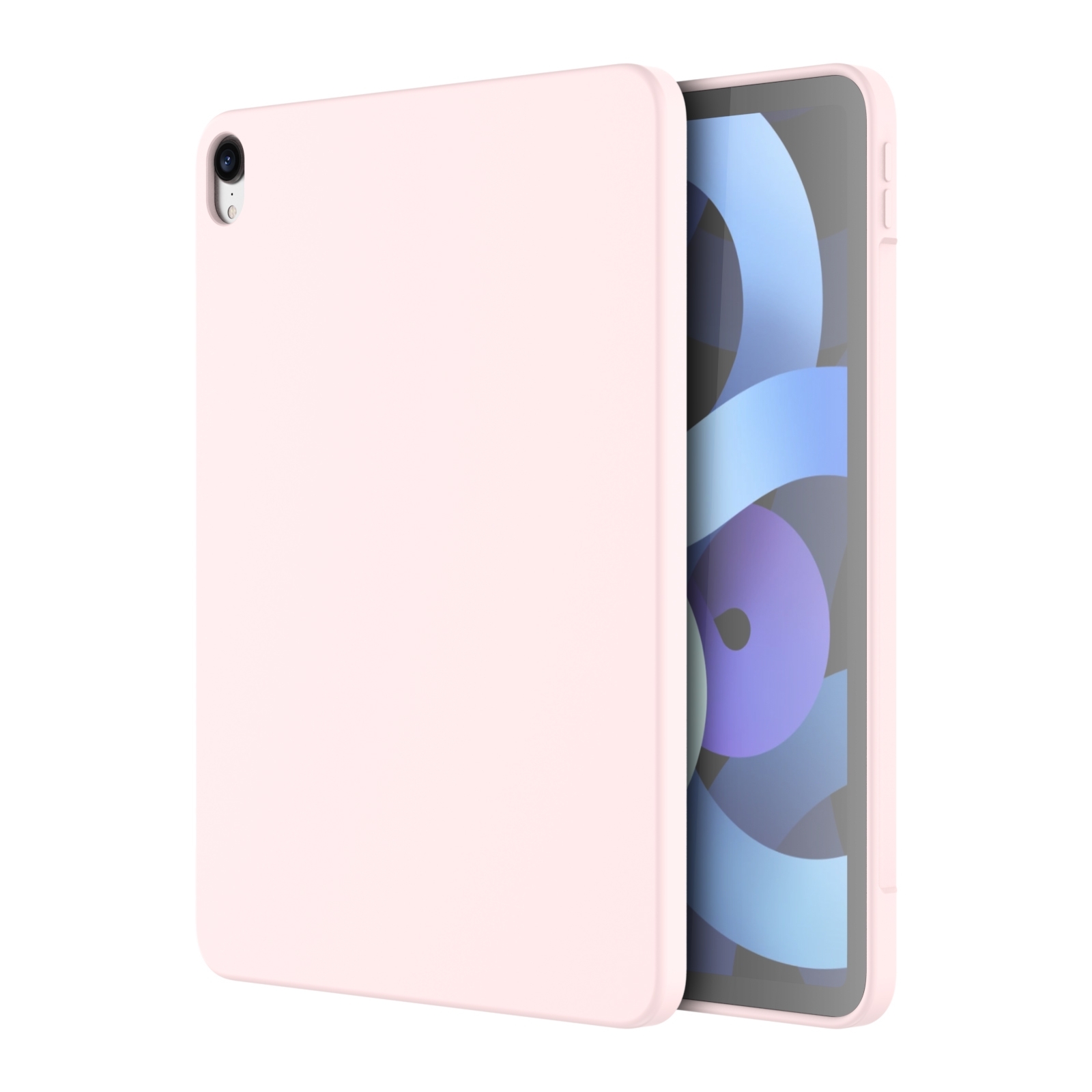 For iPad 2025 / 2022 Mutural Silicone Microfiber Tablet Case(Pink) - Shopkiz.com