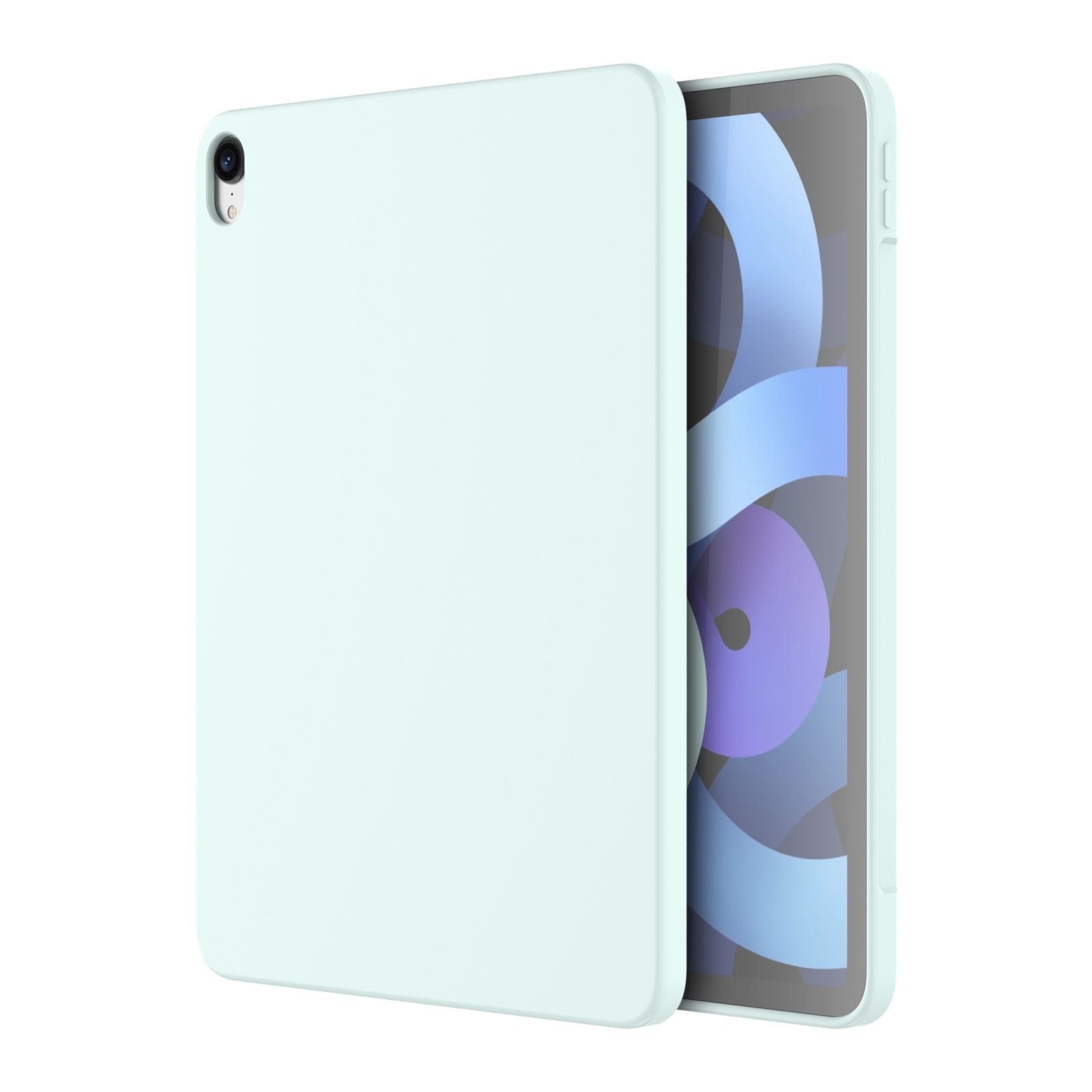 For iPad 2025 / 2022 Mutural Silicone Microfiber Tablet Case(Sky Blue) - Shopkiz.com