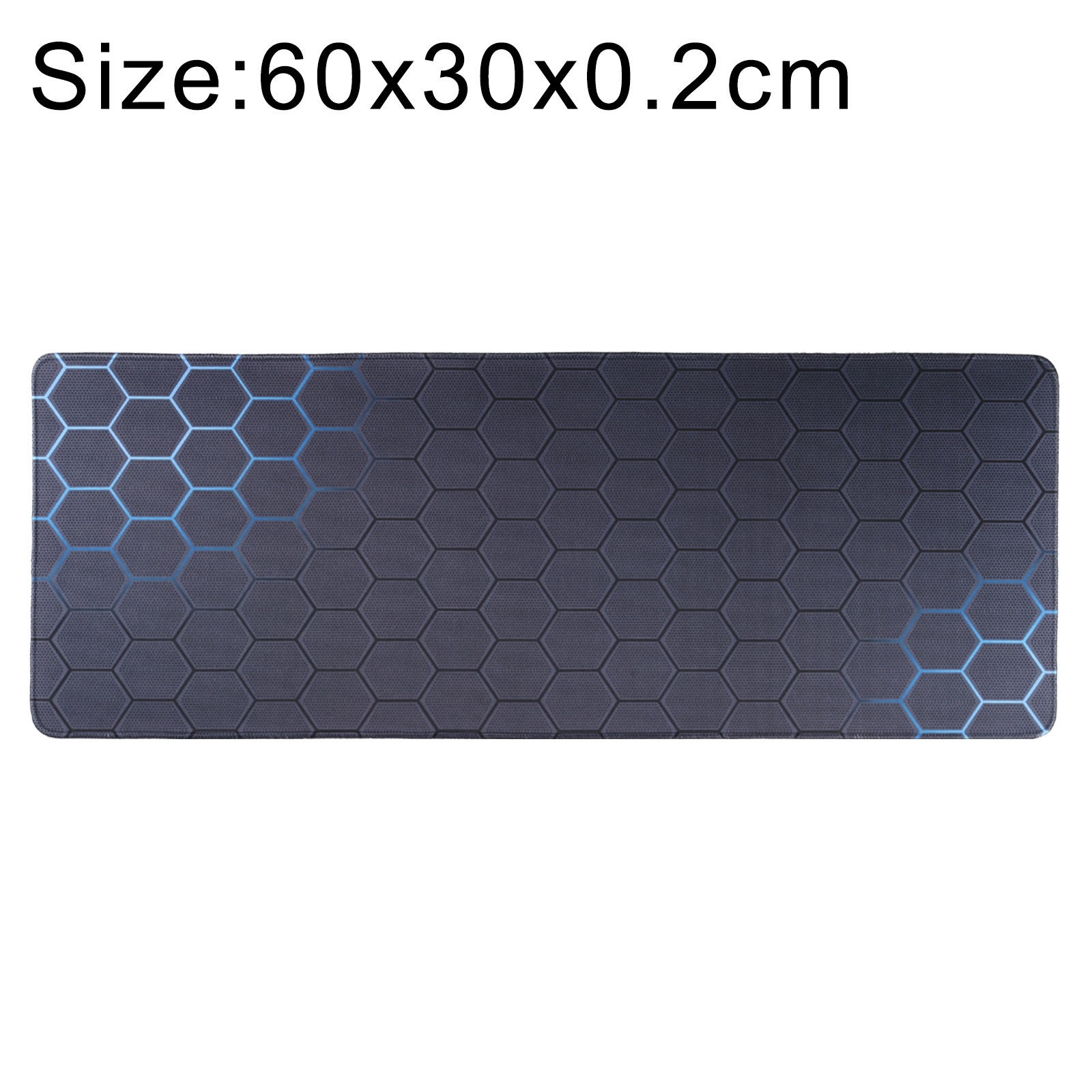 Anti-Slip Rubber Cloth Surface Game Mouse Mat Keyboard Pad, Size:60 x 30 x 0.2cm(Blue Honeycomb) - Shopkiz.com