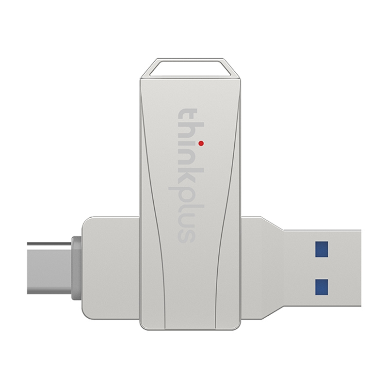 Lenovo Thinkplus MU252 USB 3.1 + USB-C / Type-C Flash Drive, Memory:256GB (Silver) - Shopkiz.com