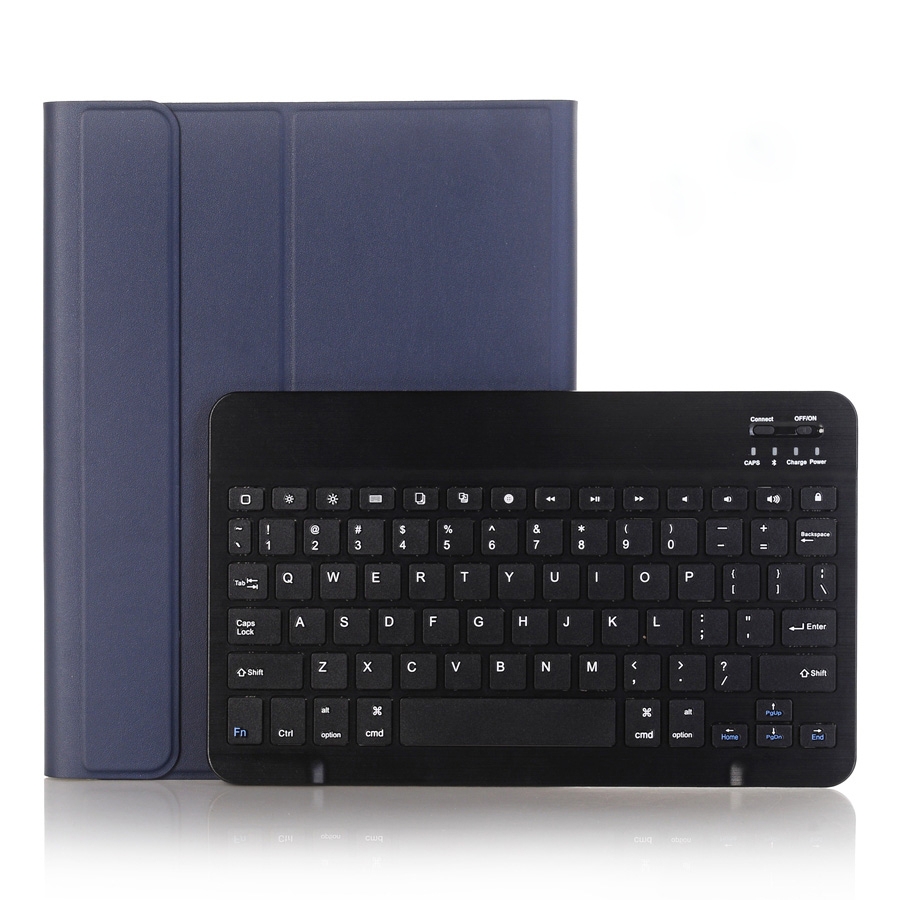 Detachable Bluetooth Keyboard Leather Tablet Case For iPad Air 3 / Pro 10.5 / 10.2 2021 & 2020 & 2019(Dark Blue) - Shopkiz.com