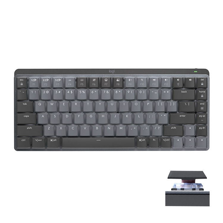 Logitech MX Mechanical Mini Wireless Bluetooth Dual Mode Keyboard with Logi Bolt USB Receiver(Brown Axis) - Shopkiz.com