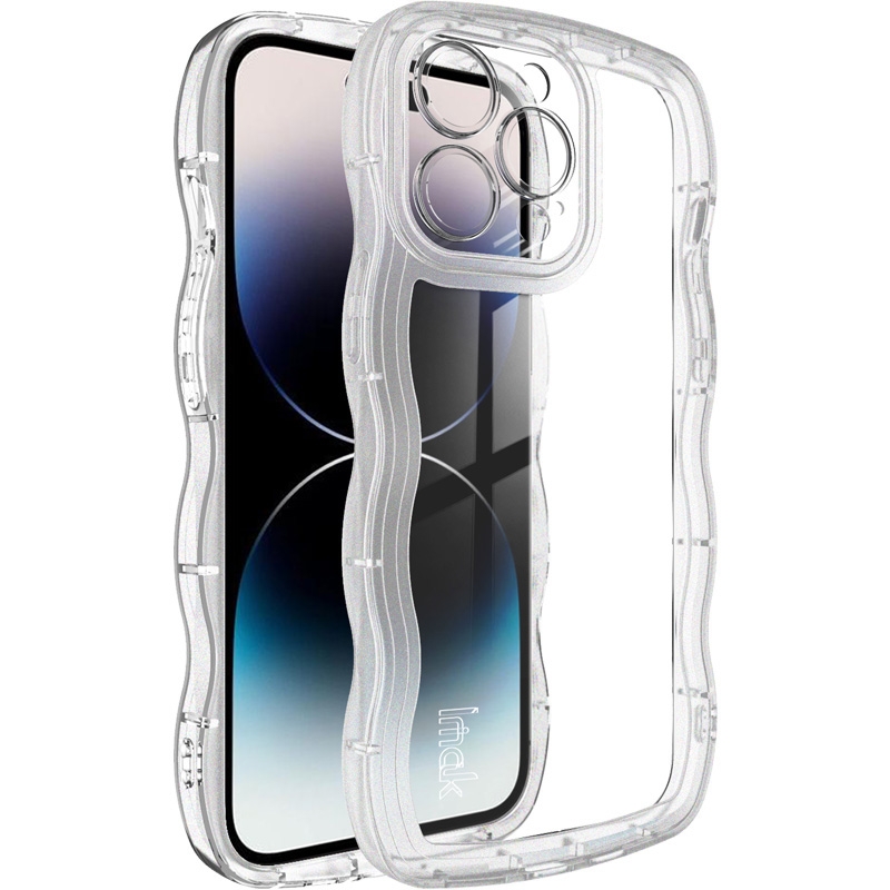 For iPhone 14 Pro IMAK UX-8 Series Transparent Shockproof TPU Phone Case(Transparent) - Shopkiz.com