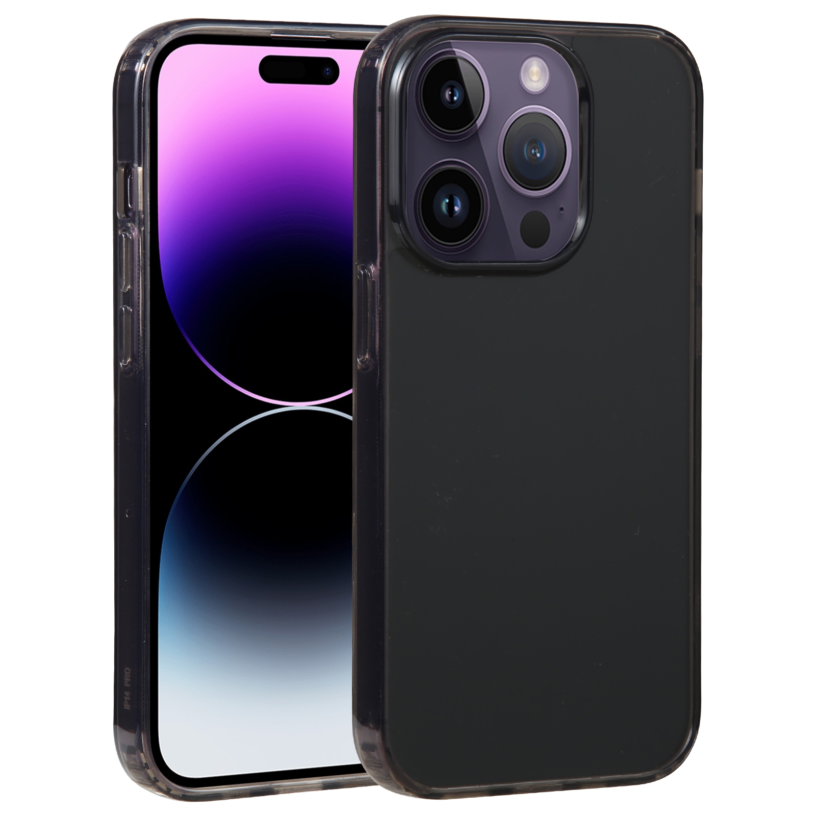 For iPhone 14 Pro Max GEBEI Acrylic Phone Case(Transparent Black) - Shopkiz.com