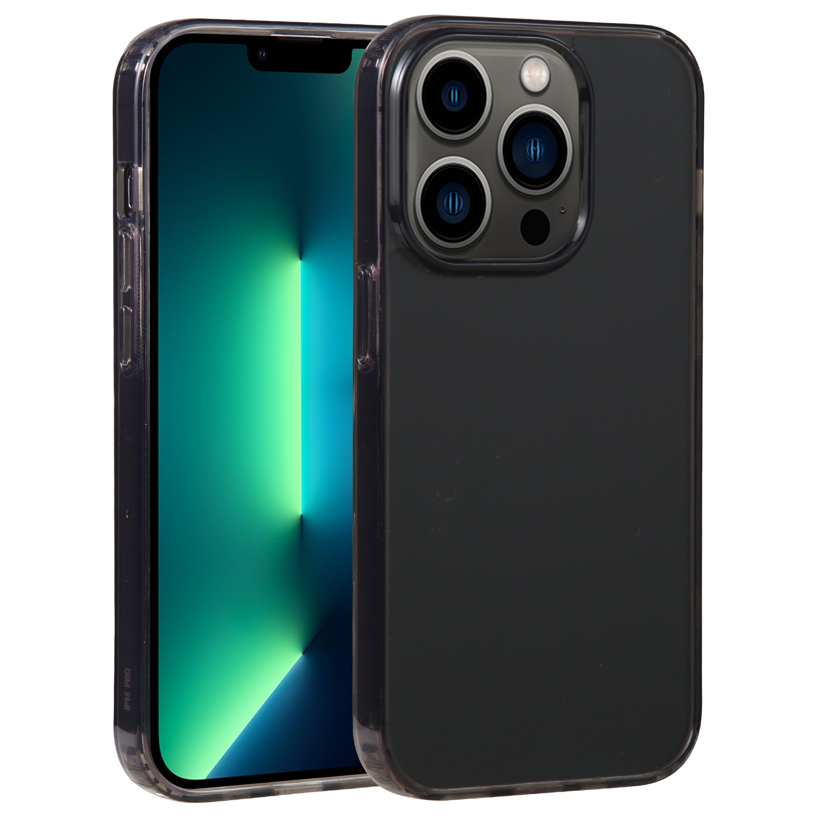 For iPhone 13 Pro Max GEBEI Acrylic Phone Case(Transparent Black) - Shopkiz.com