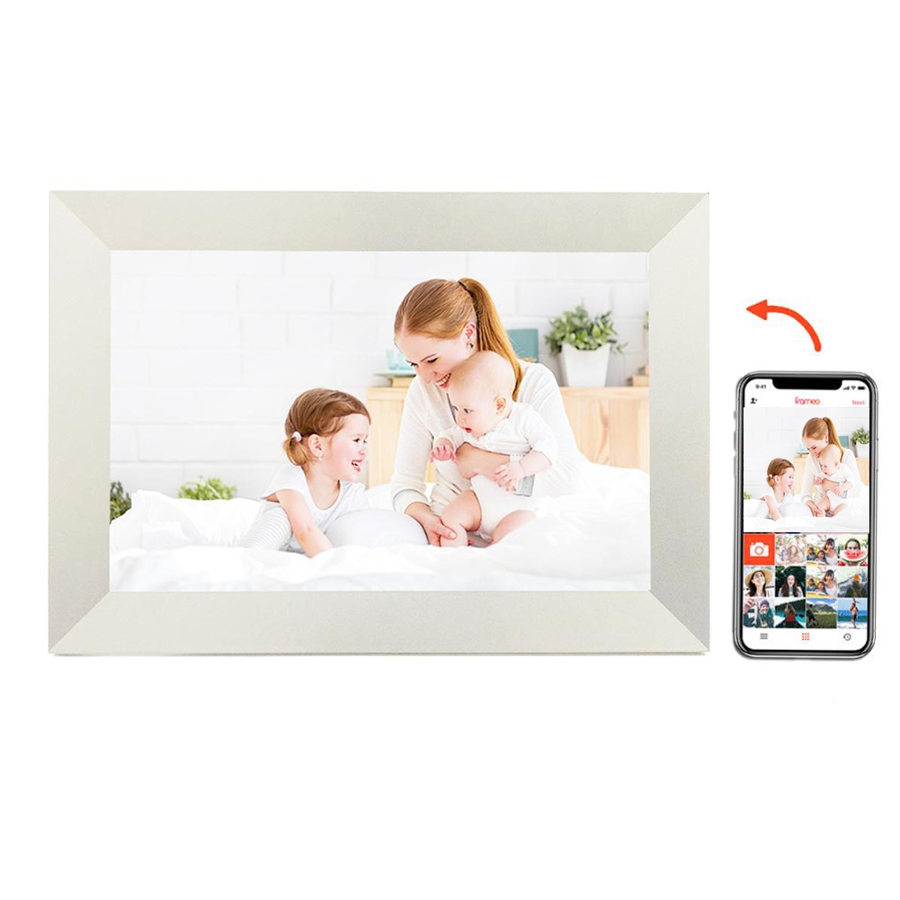 10.1 inch IPS Display WiFi Cloud Photo Frame, RK3126C Quad Core up to 1.5GHz, 1GB+16GB, Power Plug:UK Plug(White) - Shopkiz.com