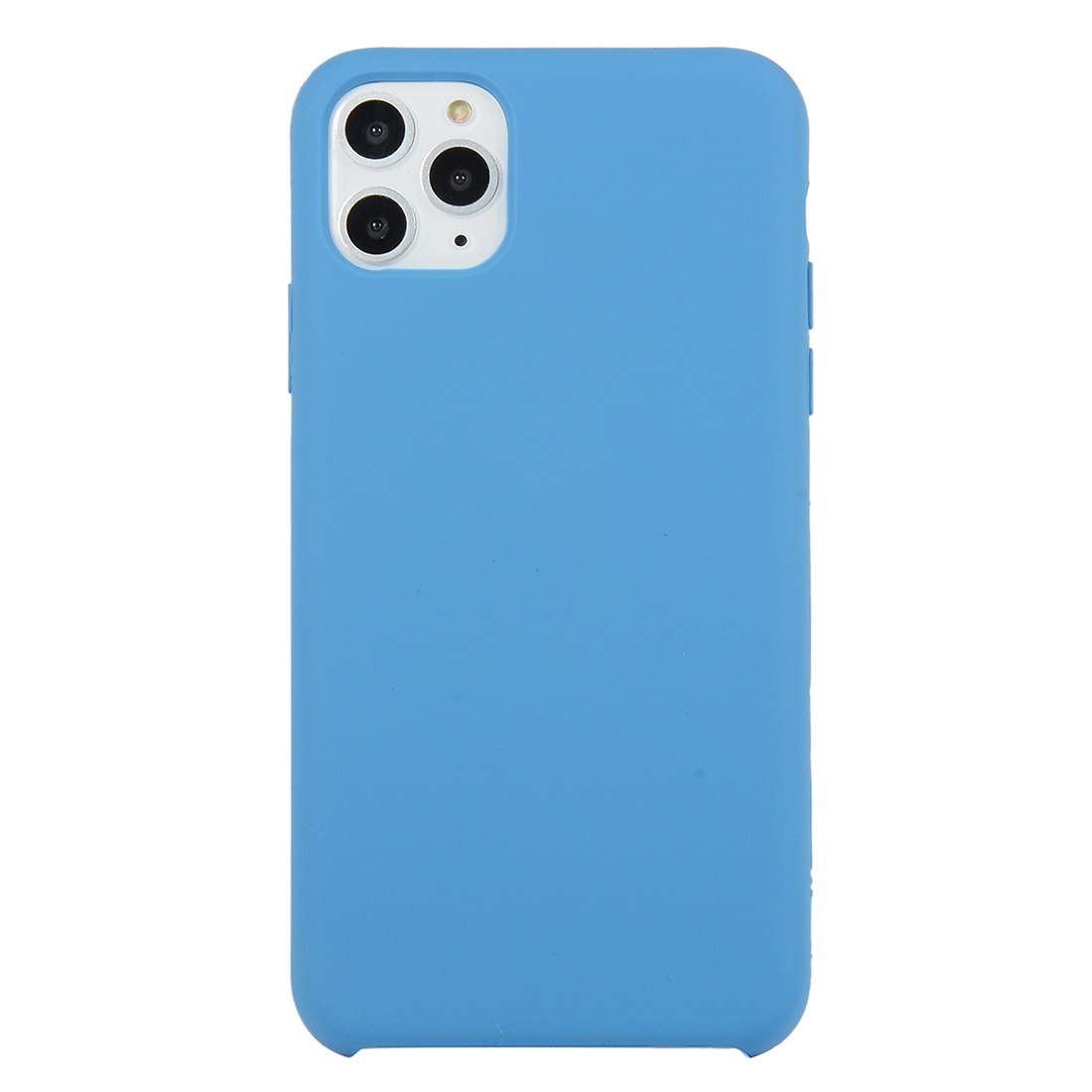 For iPhone 11 Pro Solid Color Solid Silicone Shockproof Case(Denim Blue) - Shopkiz.com