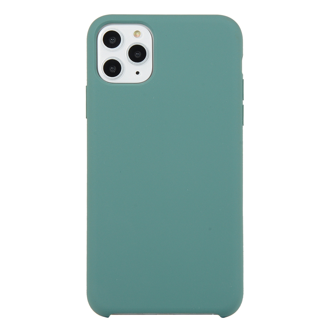 For iPhone 11 Pro Solid Color Solid Silicone Shockproof Case (Pine Needle Green) - Shopkiz.com