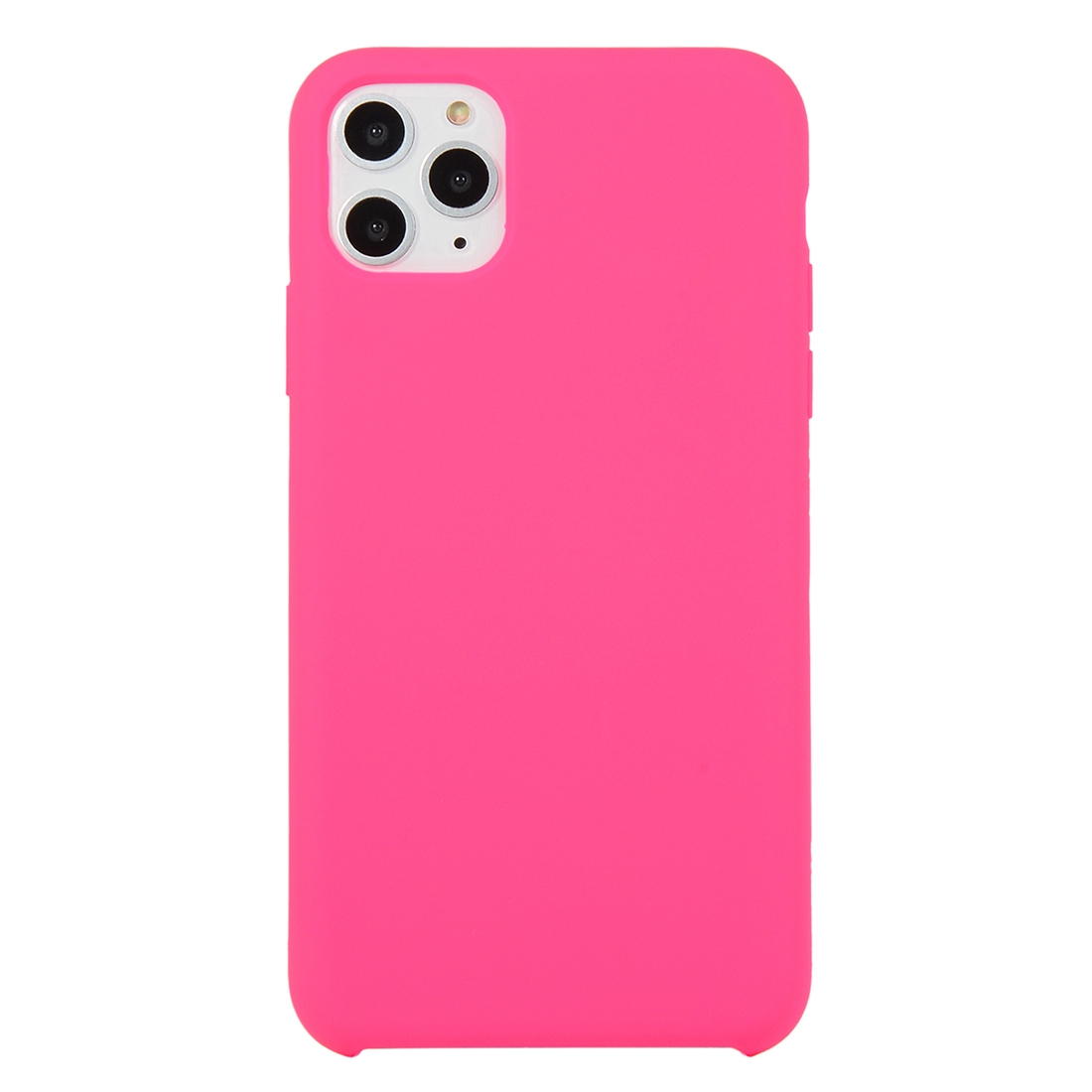 For iPhone 11 Pro Solid Color Solid Silicone Shockproof Case (Arson Fire Rose) - Shopkiz.com