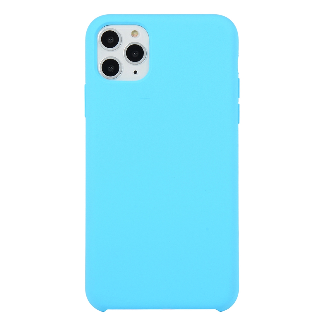 For iPhone 11 Pro Solid Color Solid Silicone Shockproof Case(Sky Blue) - Shopkiz.com