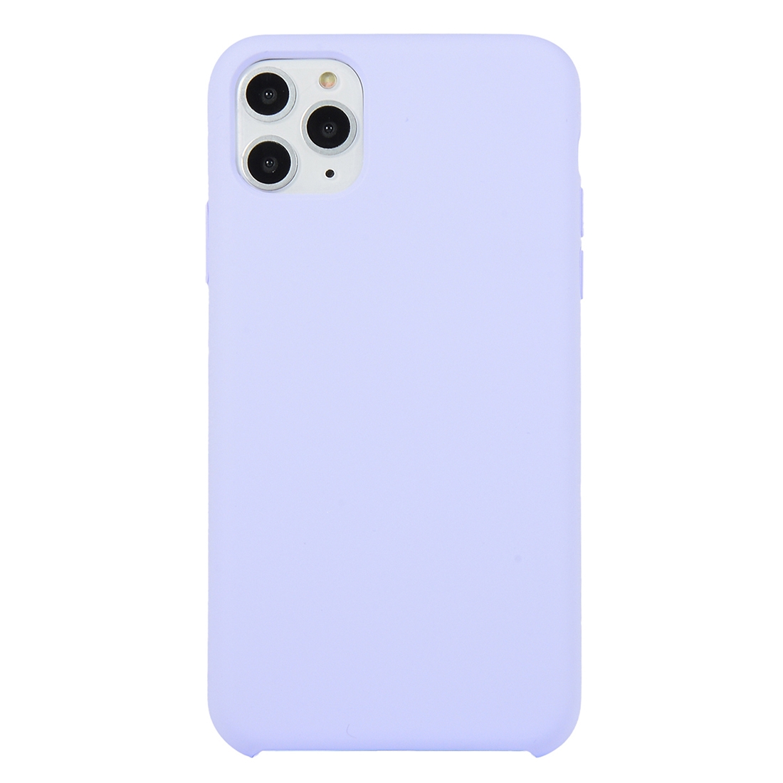 For iPhone 11 Pro Max Solid Color Solid Silicone Shockproof Case (Light Purple) - Shopkiz.com