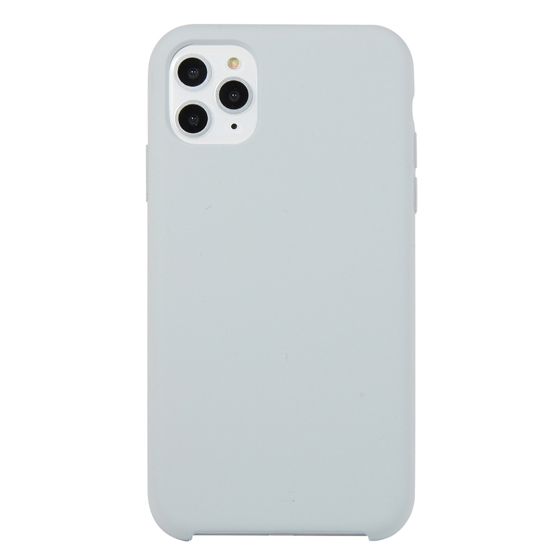 For iPhone 11 Pro Max Solid Color Solid Silicone Shockproof Case (Sky Gray) - Shopkiz.com
