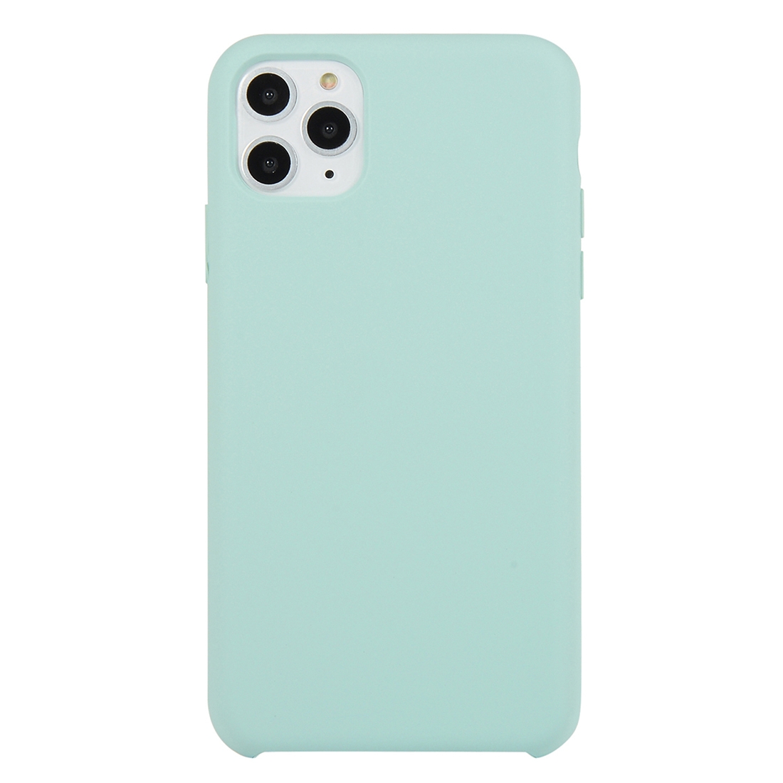 For iPhone 11 Pro Max Solid Color Solid Silicone Shockproof Case(Emerald Green) - Shopkiz.com