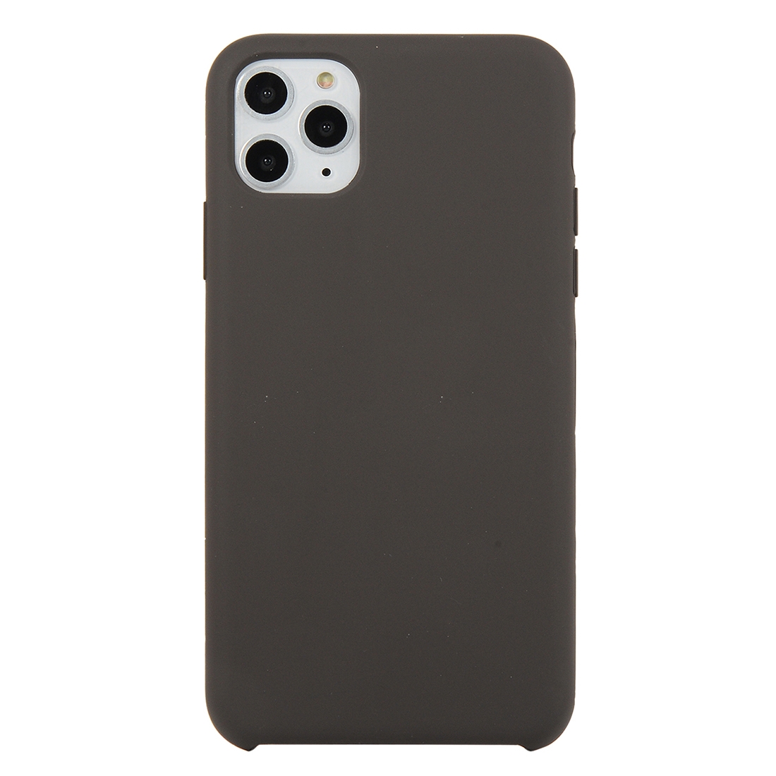 For iPhone 11 Pro Max Solid Color Solid Silicone Shockproof Case(Cocoa) - Shopkiz.com