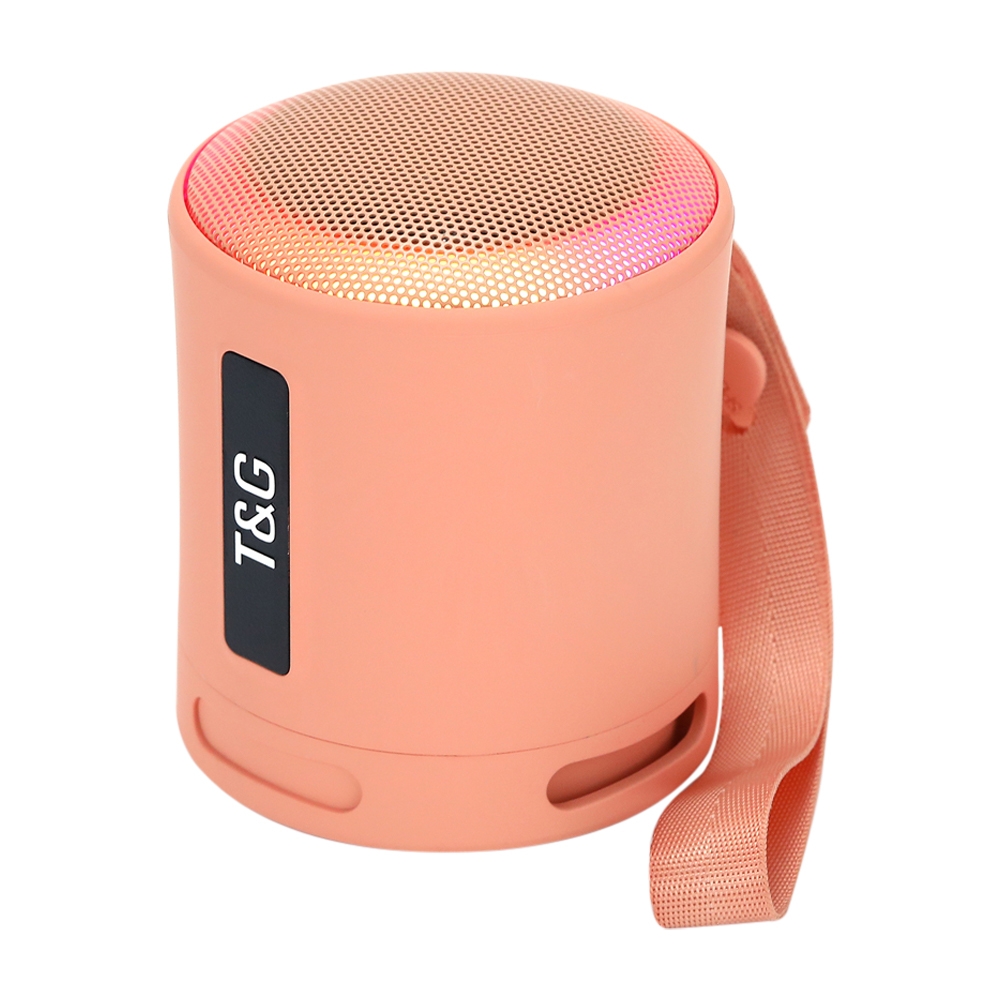 T&G TG373 Outdoor Portable LED Light RGB Multicolor Wireless Bluetooth Speaker Subwoofer(Orange) - Shopkiz.com